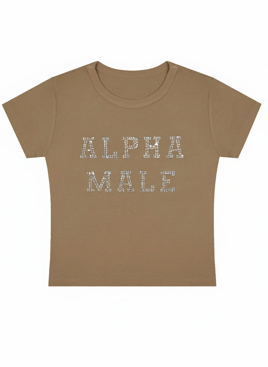 Alpha Male Y2K Baby Tee