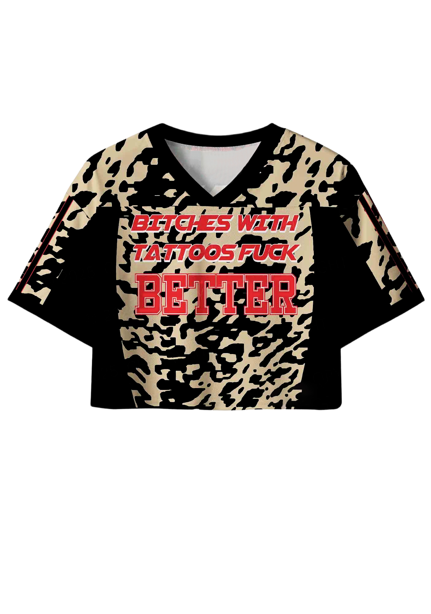 Tattoos Y2K Crop Sport Jersey Shirts