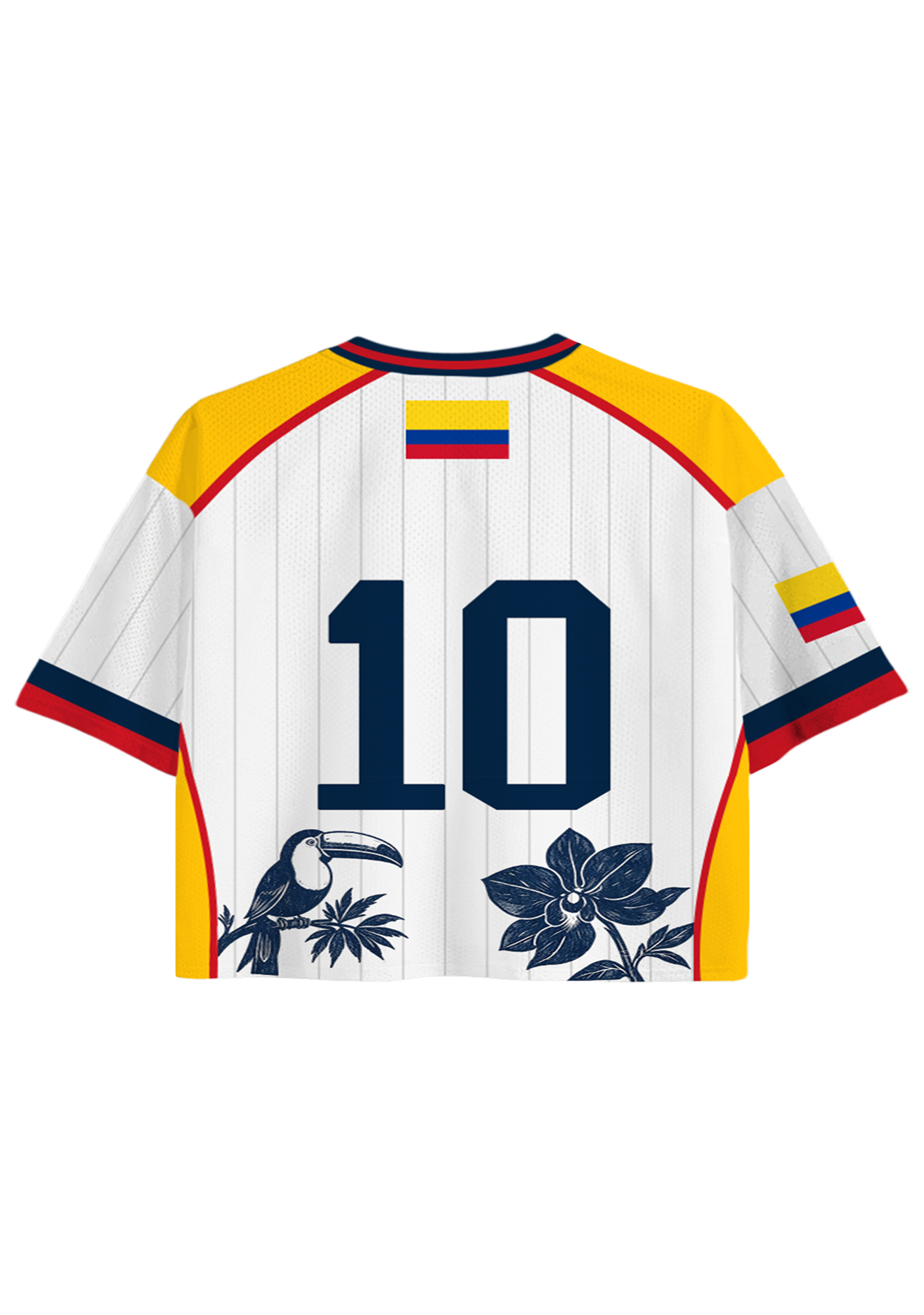 Colombia City Landscape Flag Cropped Jersey Shirt