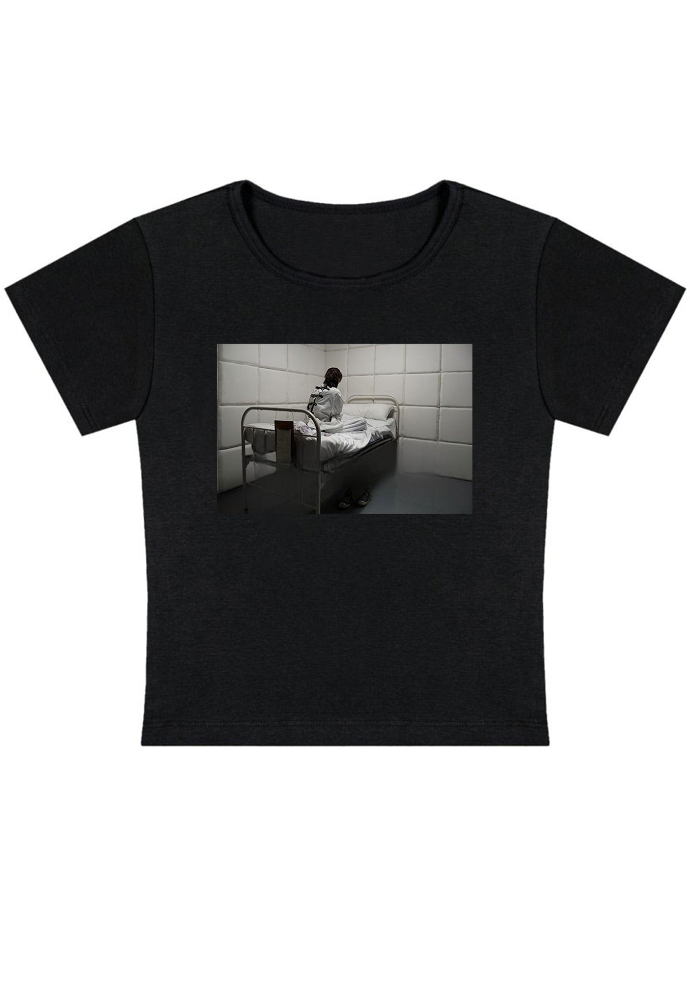 Mental Ward Blue Baby Tee