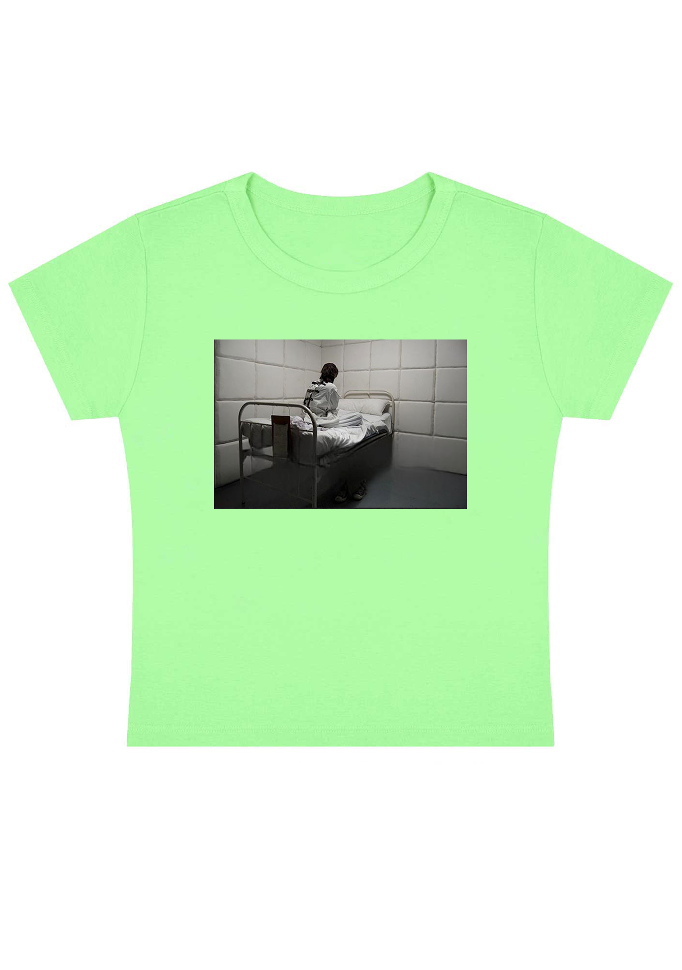 Mental Ward Blue Baby Tee