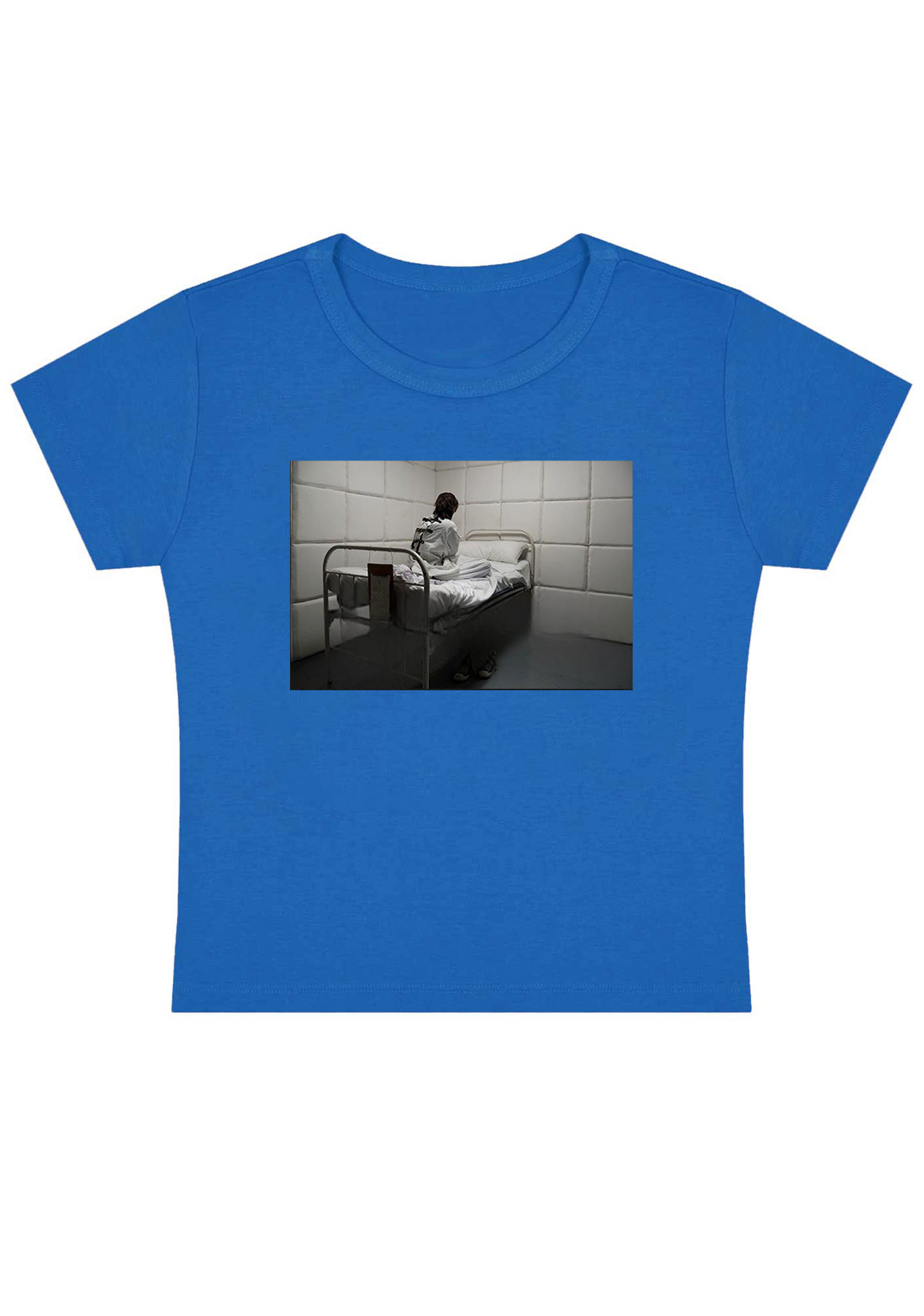 Mental Ward Blue Baby Tee