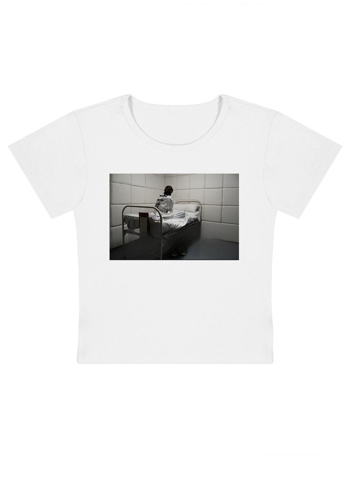 Mental Ward Blue Baby Tee