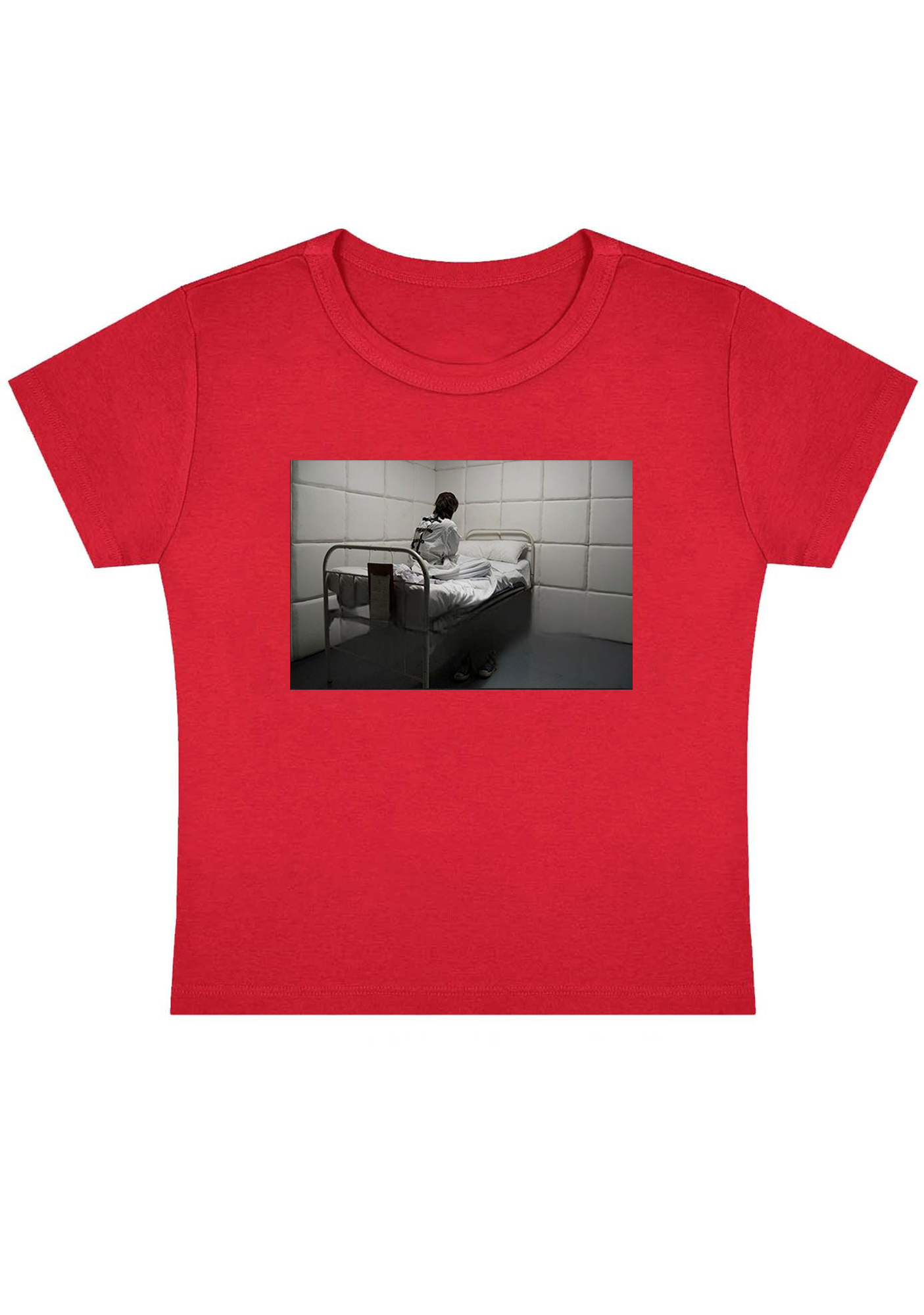 Mental Ward Blue Baby Tee