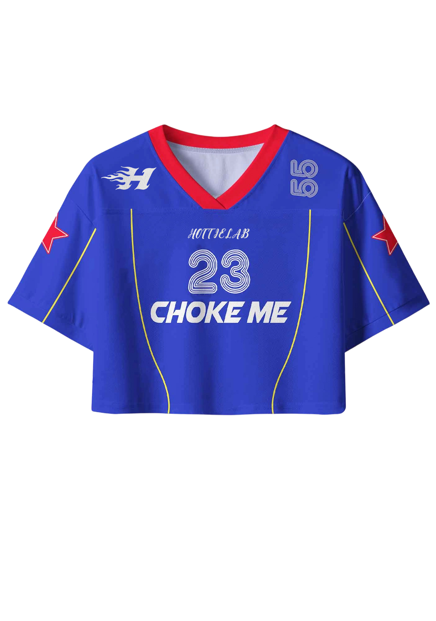 Choke Me Y2K Crop Sport Jersey Shirts