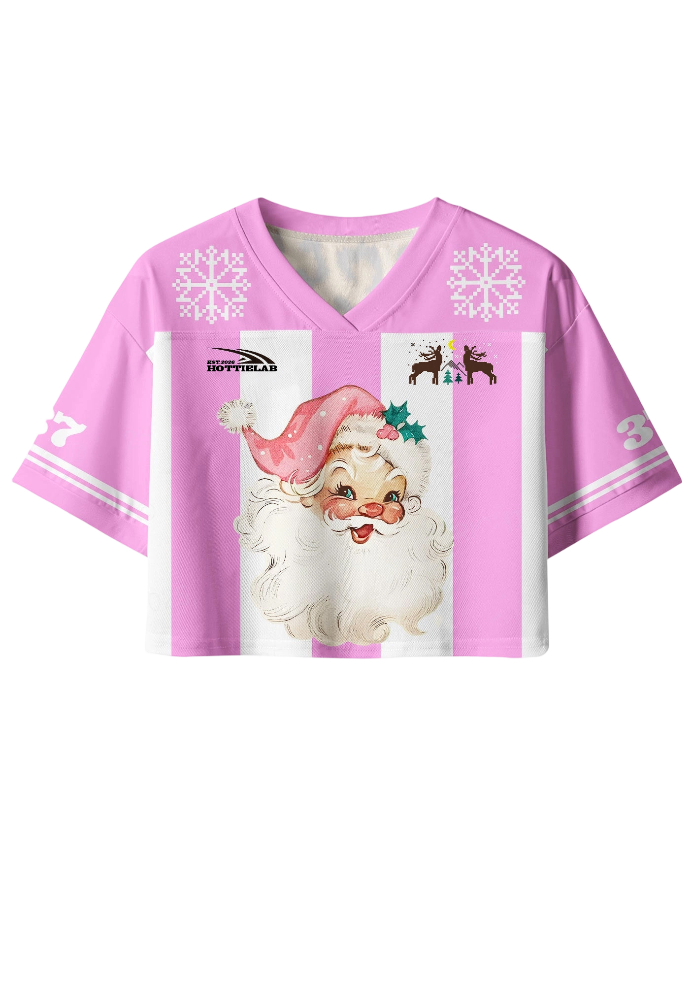 Christmas Y2K Crop Sport Jersey Shirts