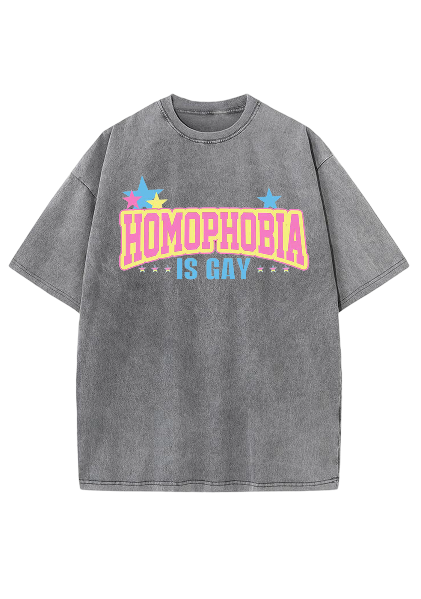 Homophobia Is Gay Y2K Washed Tee