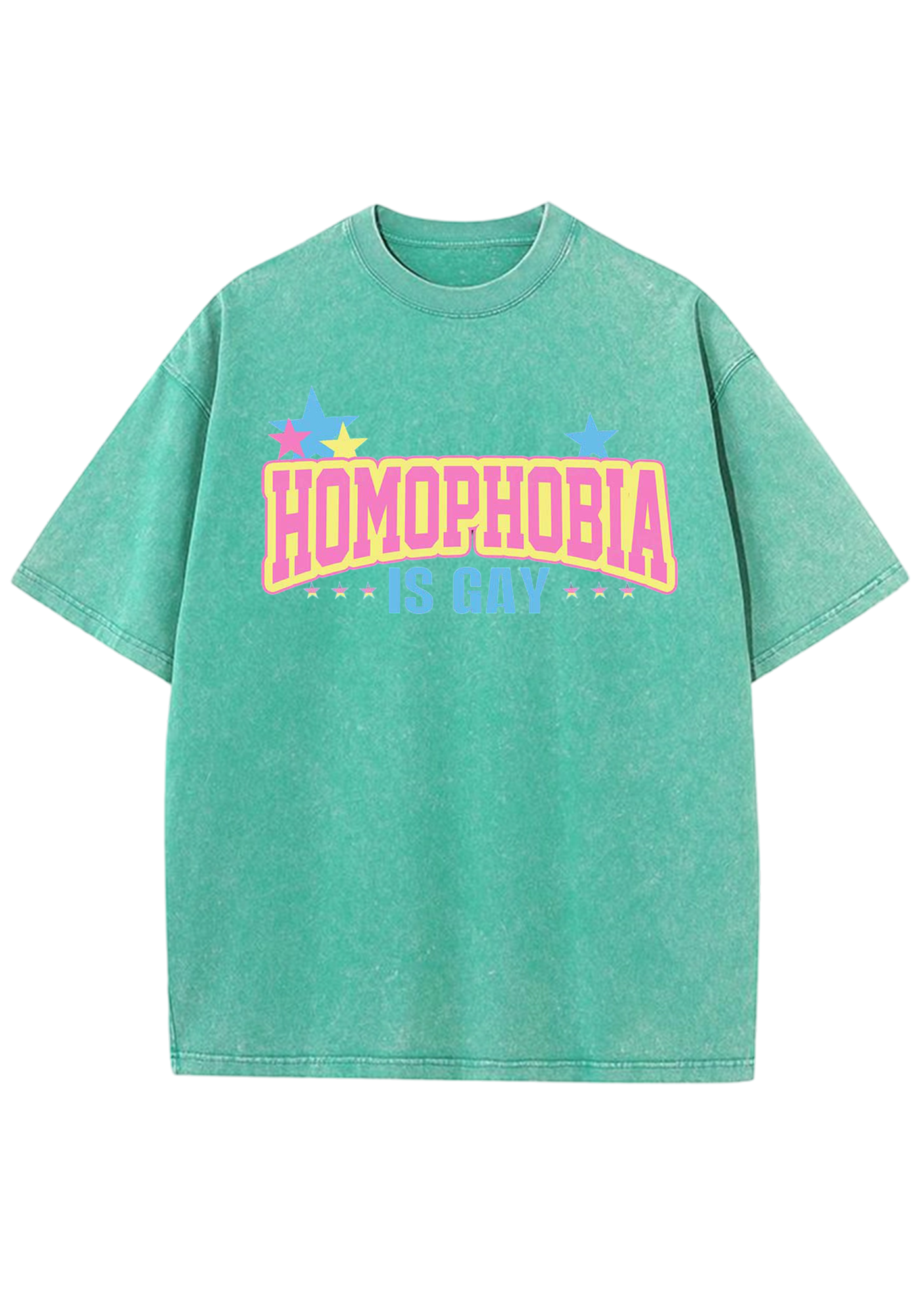 Homophobia Is Gay Y2K Washed Tee
