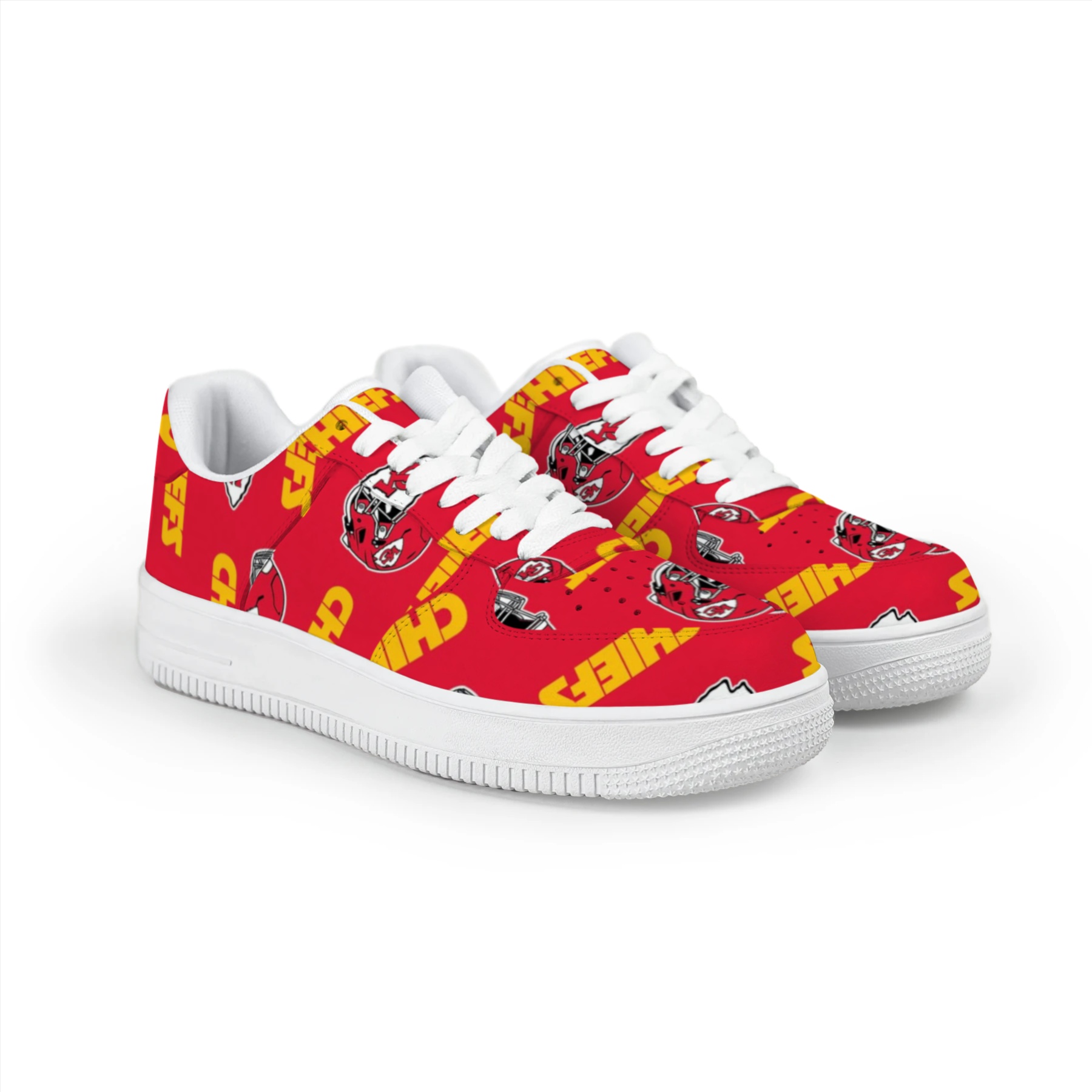 Chief Inspired Football Helmet Low Top Sneakers
