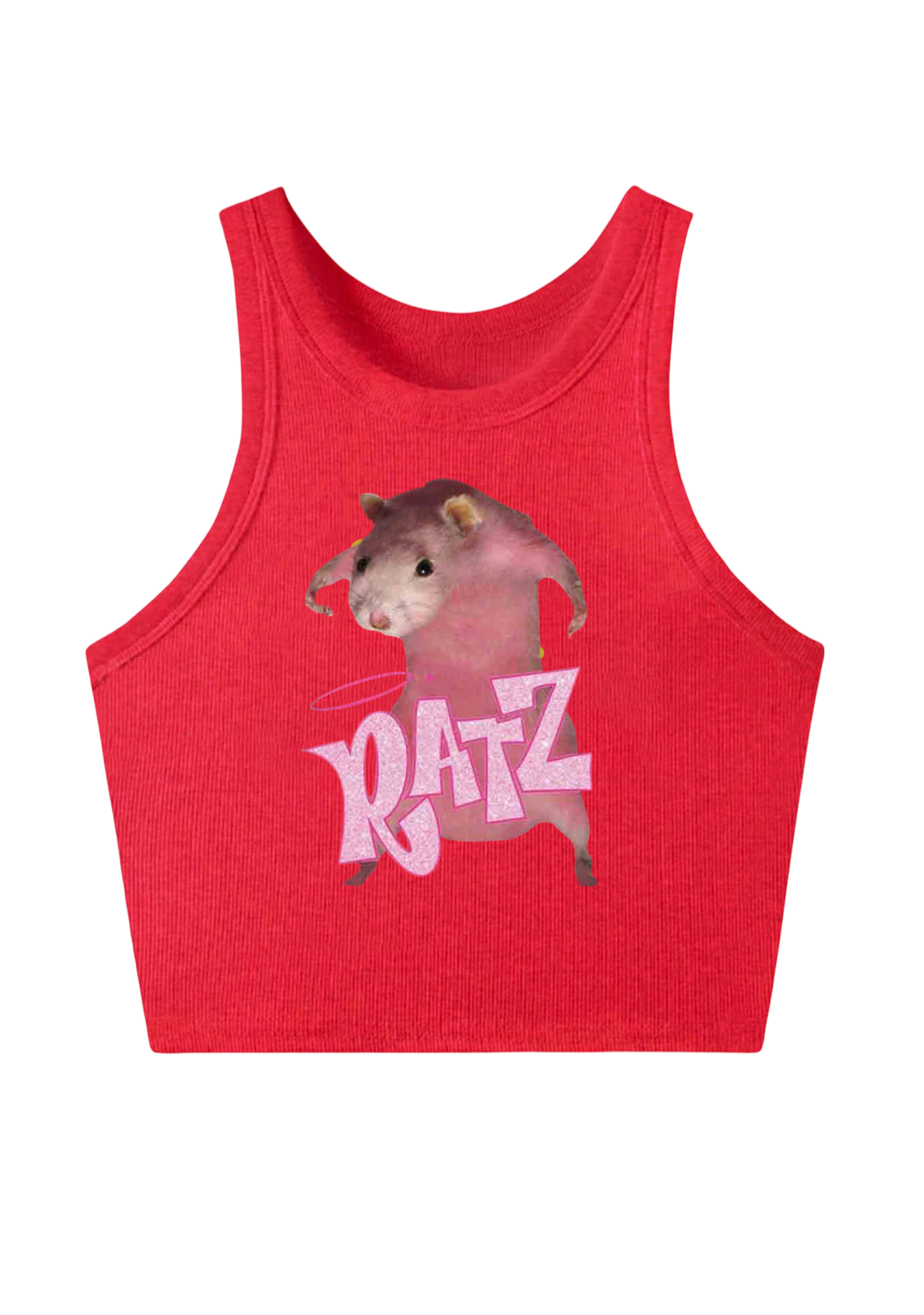 Pink Ratz Y2K Crop Tank Top