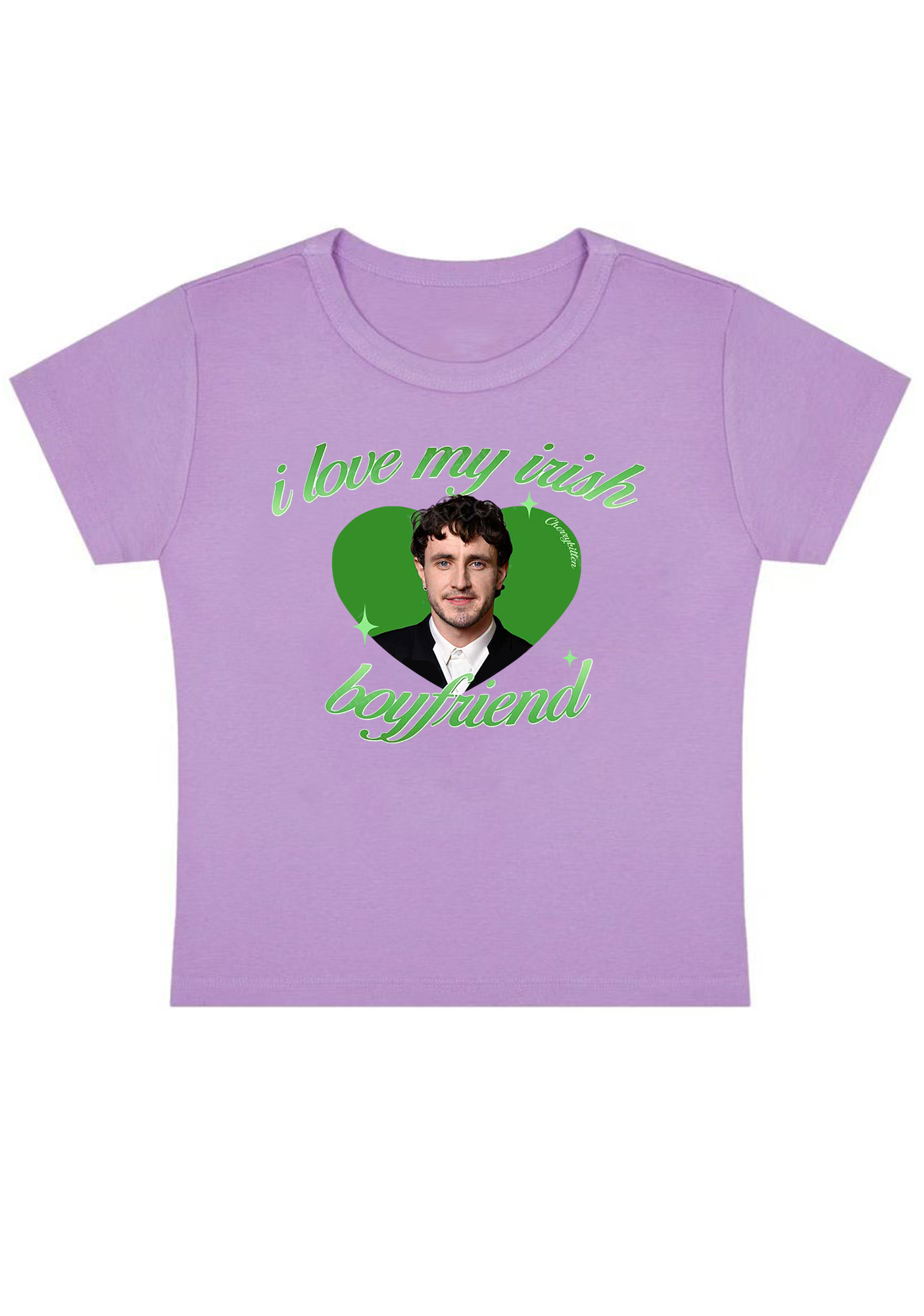 I Love My Irish Boyfriend Y2K Baby Tee