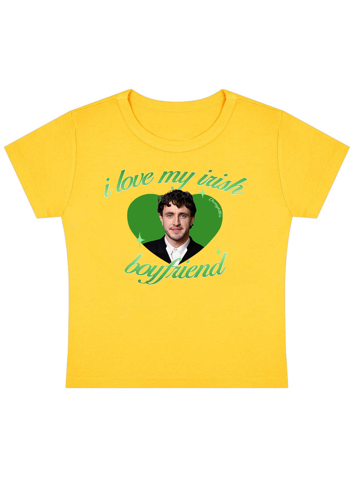 I Love My Irish Boyfriend Y2K Baby Tee