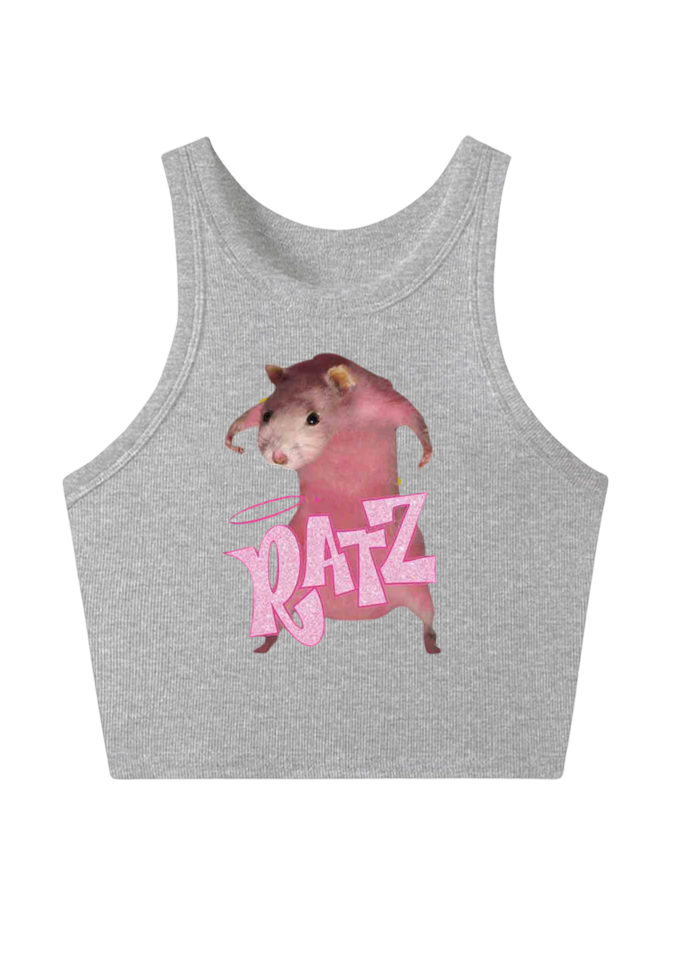 Pink Ratz Y2K Crop Tank Top