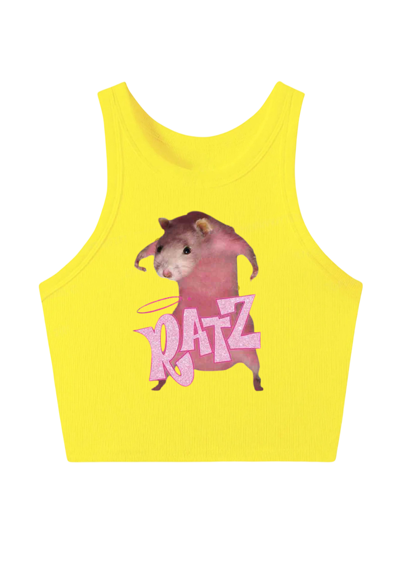Pink Ratz Y2K Crop Tank Top