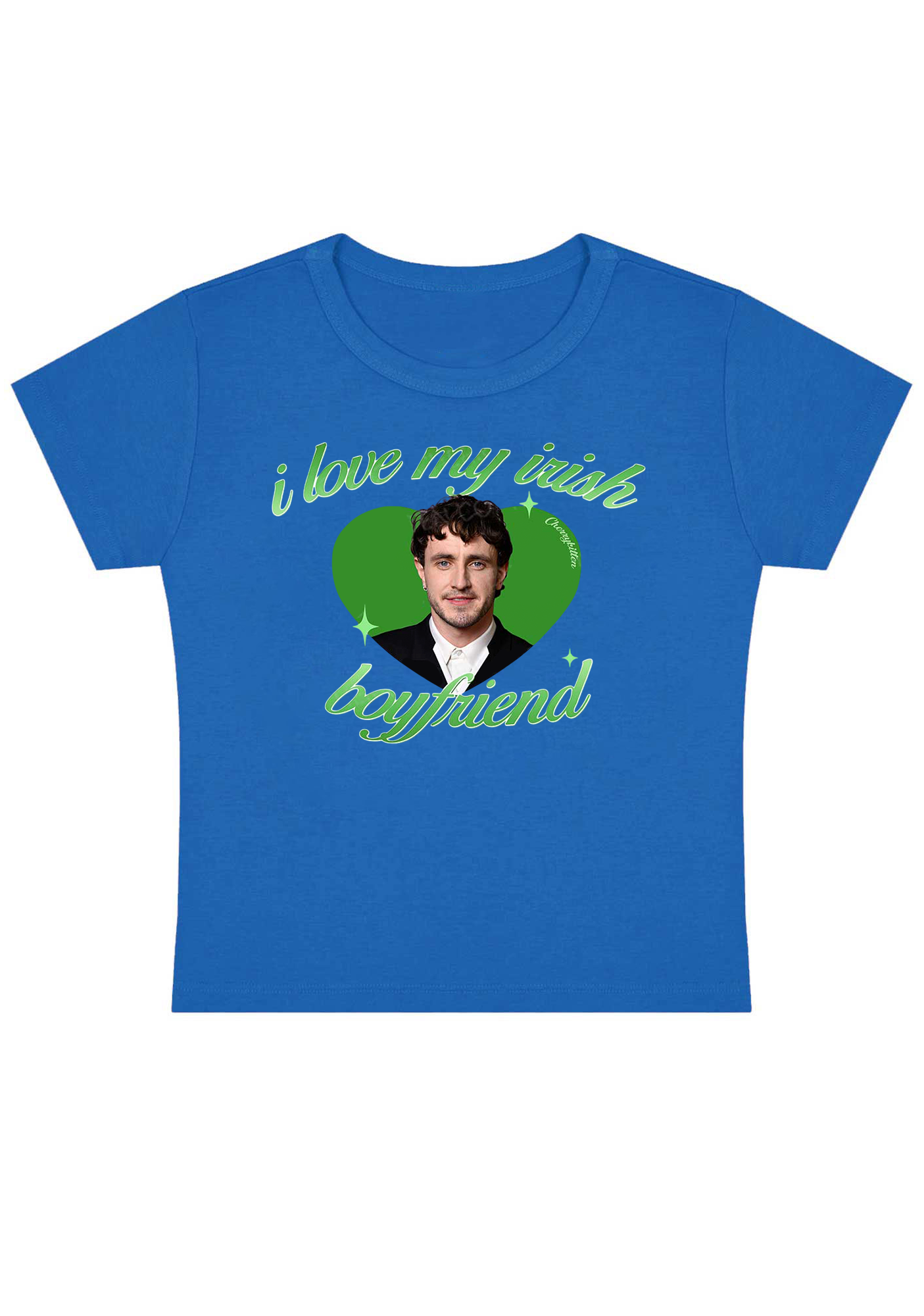 I Love My Irish Boyfriend Y2K Baby Tee