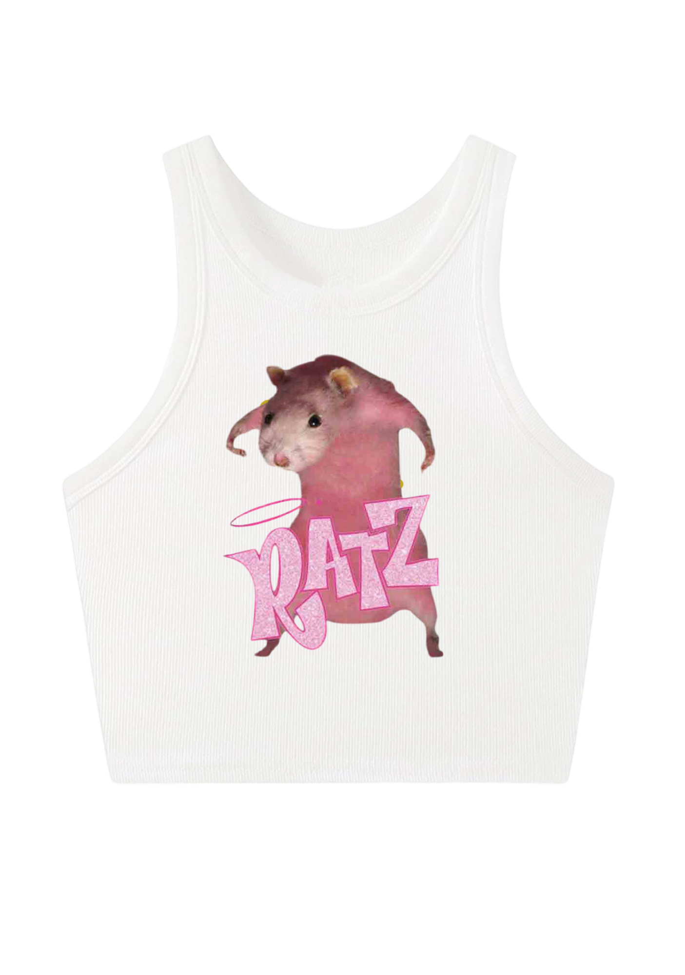 Pink Ratz Y2K Crop Tank Top