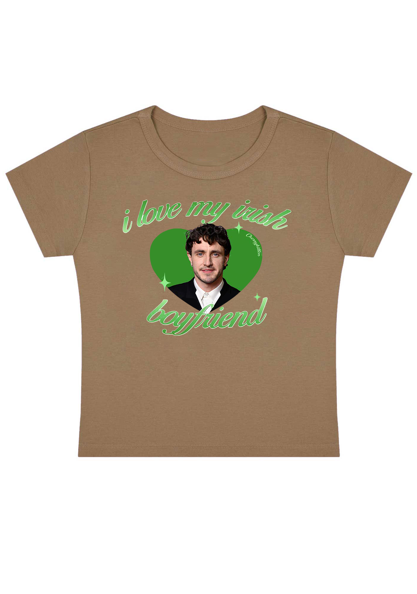 I Love My Irish Boyfriend Y2K Baby Tee