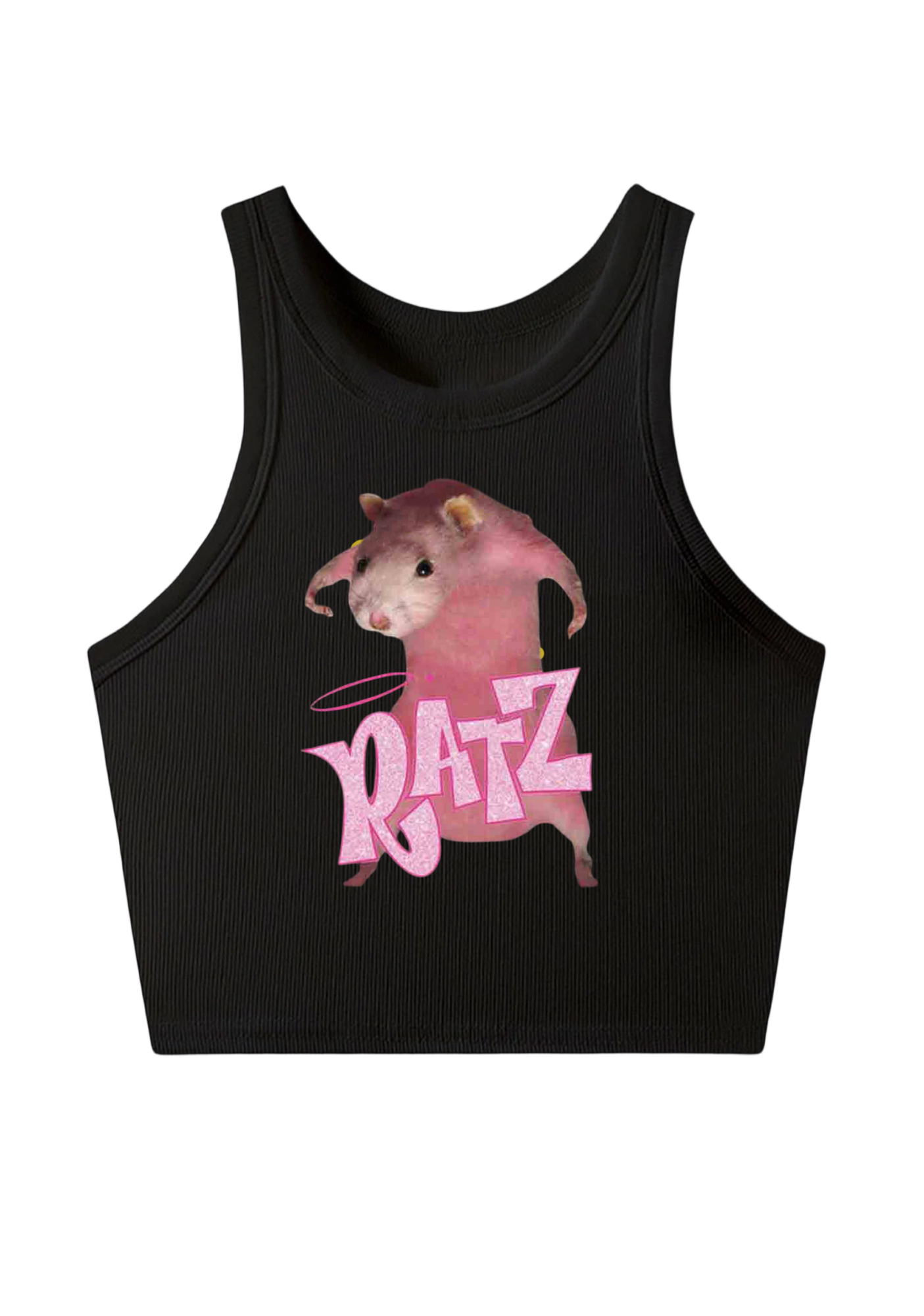 Pink Ratz Y2K Crop Tank Top