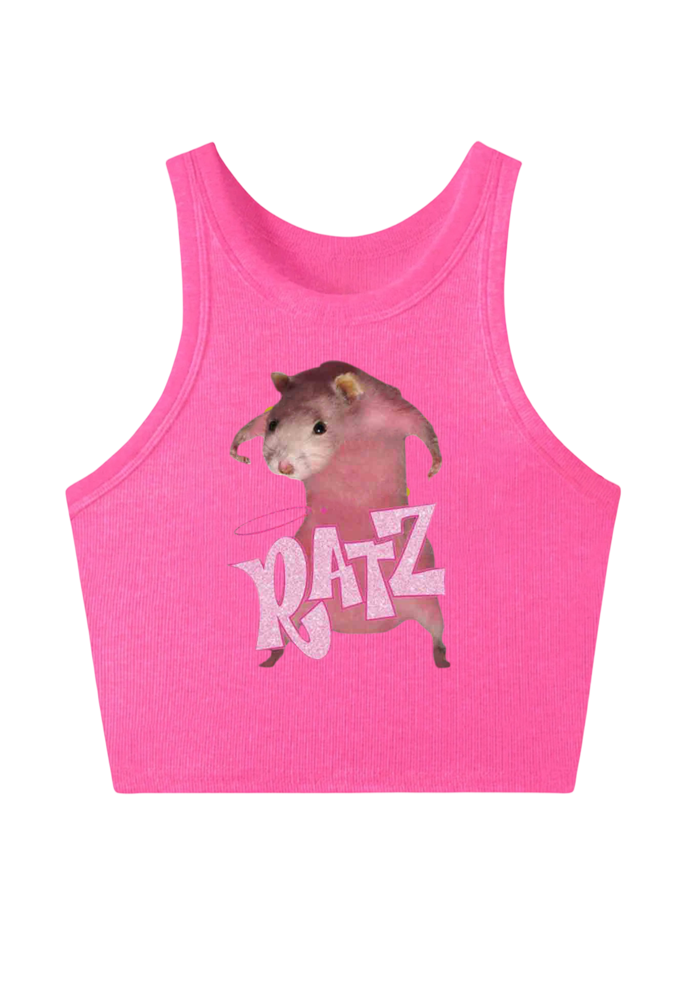 Pink Ratz Y2K Crop Tank Top