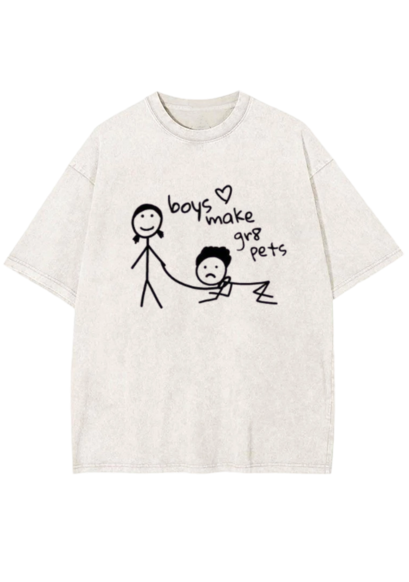 Boys Make Great Pets Y2K Washed Tee