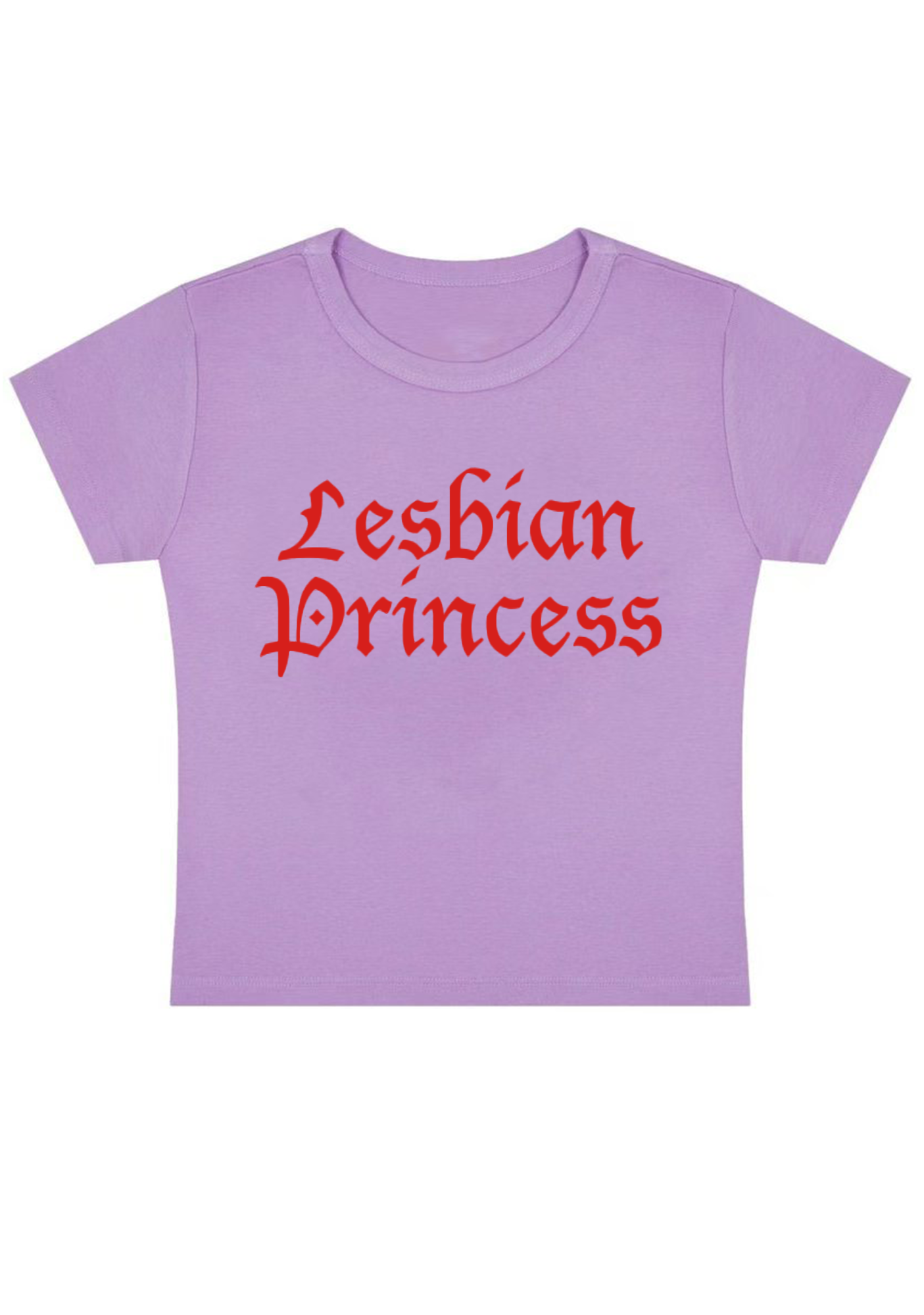 Lesbian Princess Y2K Baby Tee