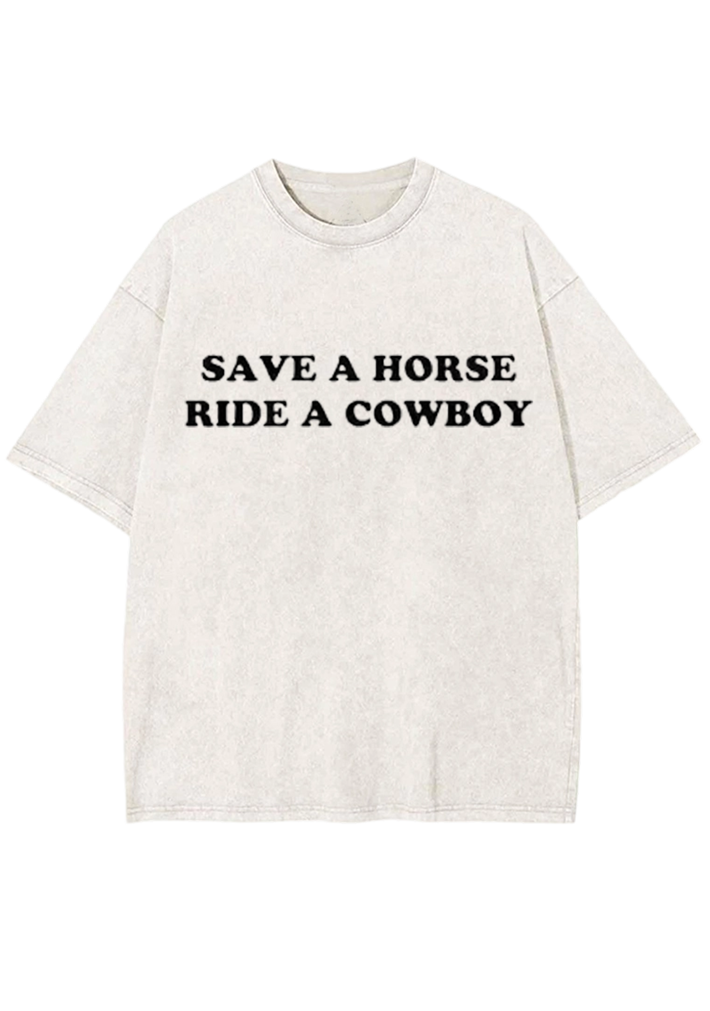 Save A Horse Ride A Cowboy Y2K Washed Tee