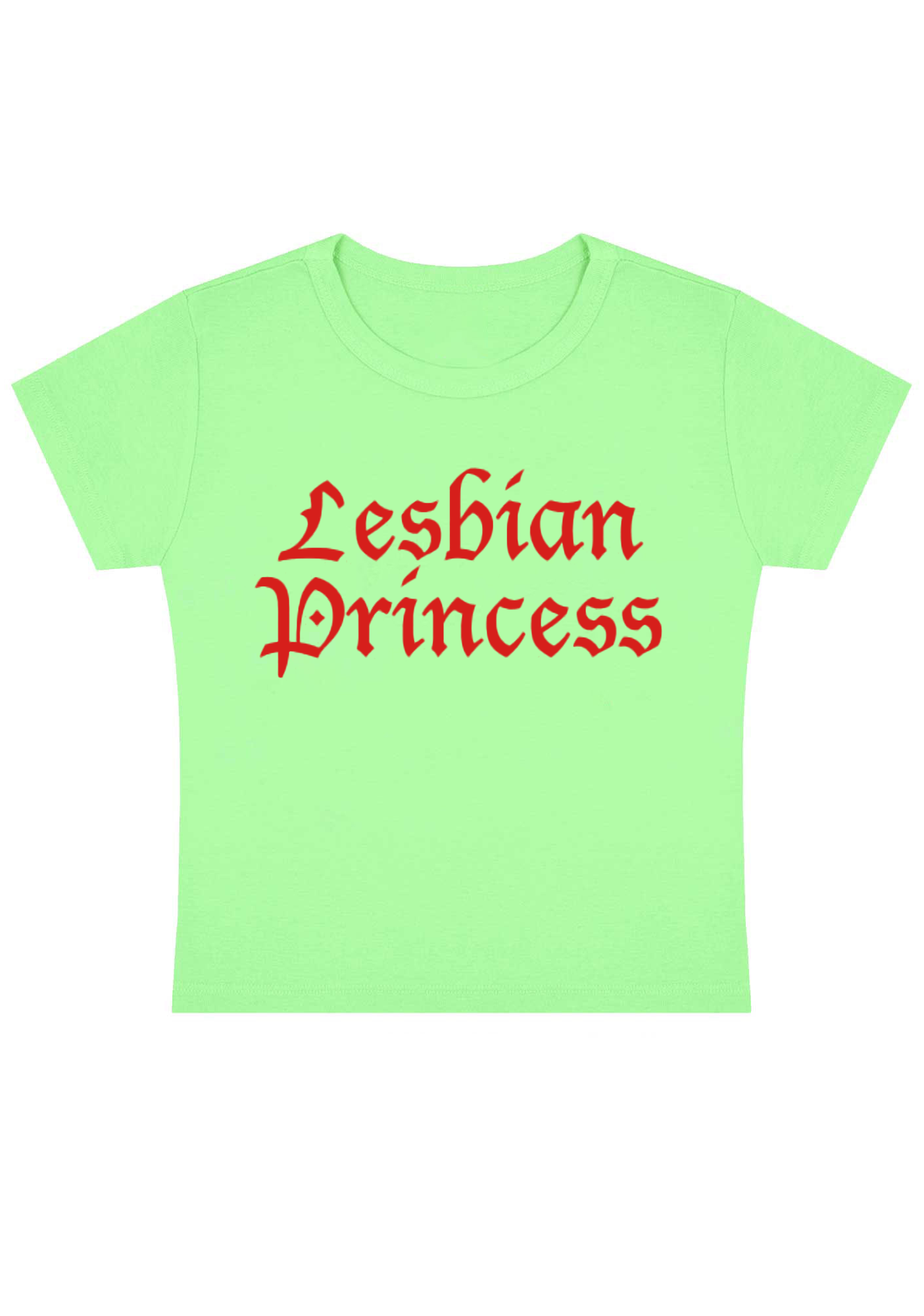 Lesbian Princess Y2K Baby Tee