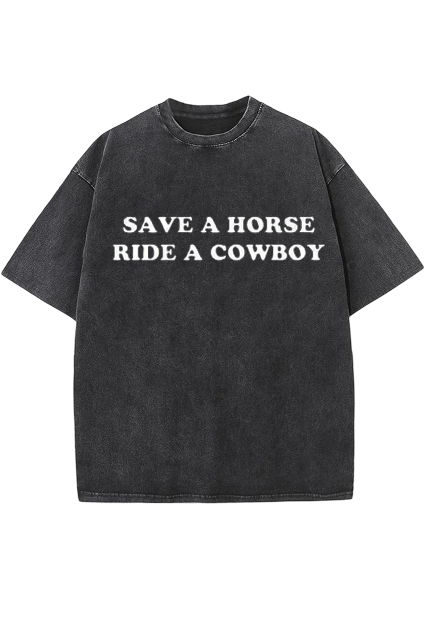 Save A Horse Ride A Cowboy Y2K Washed Tee