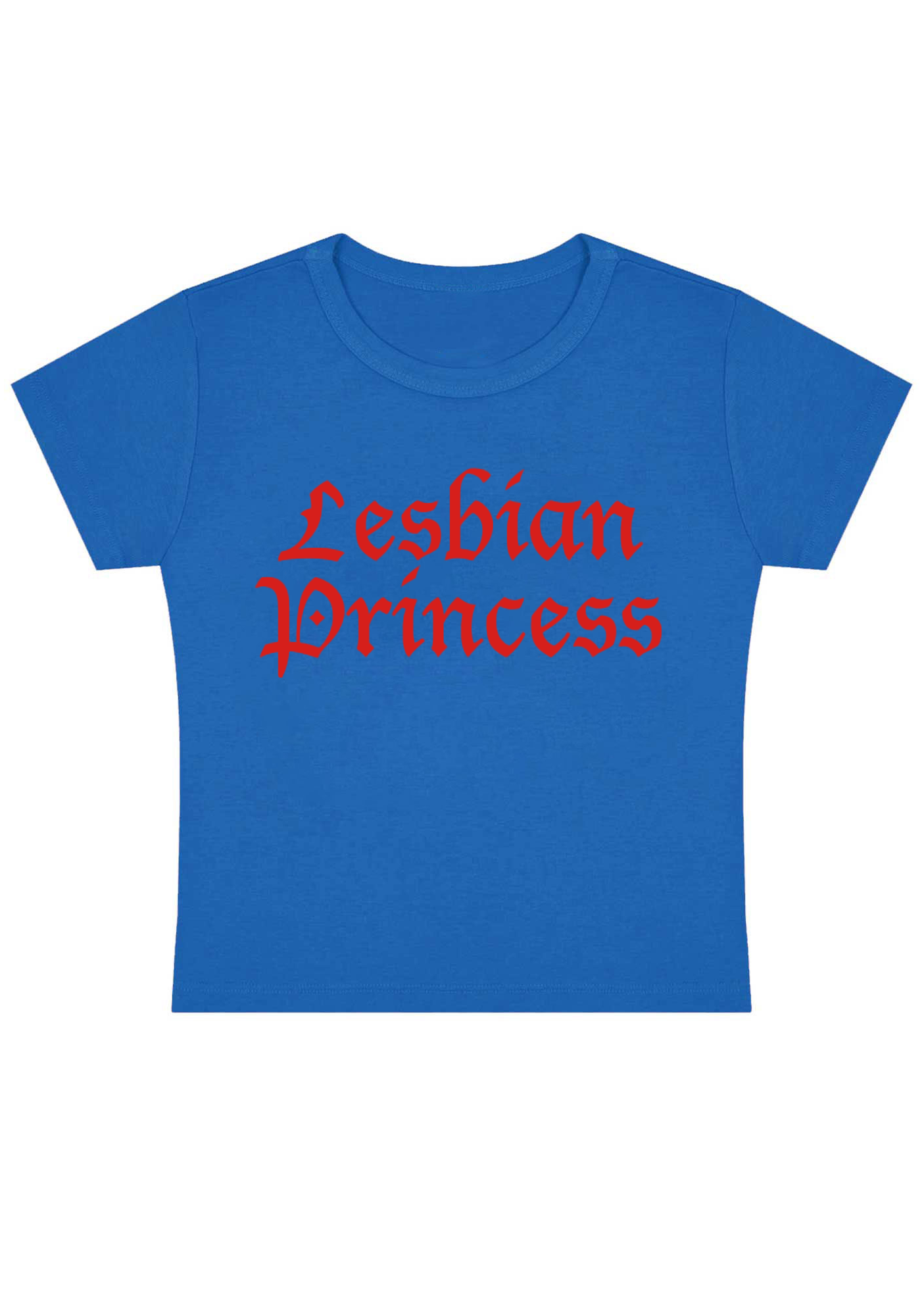 Lesbian Princess Y2K Baby Tee