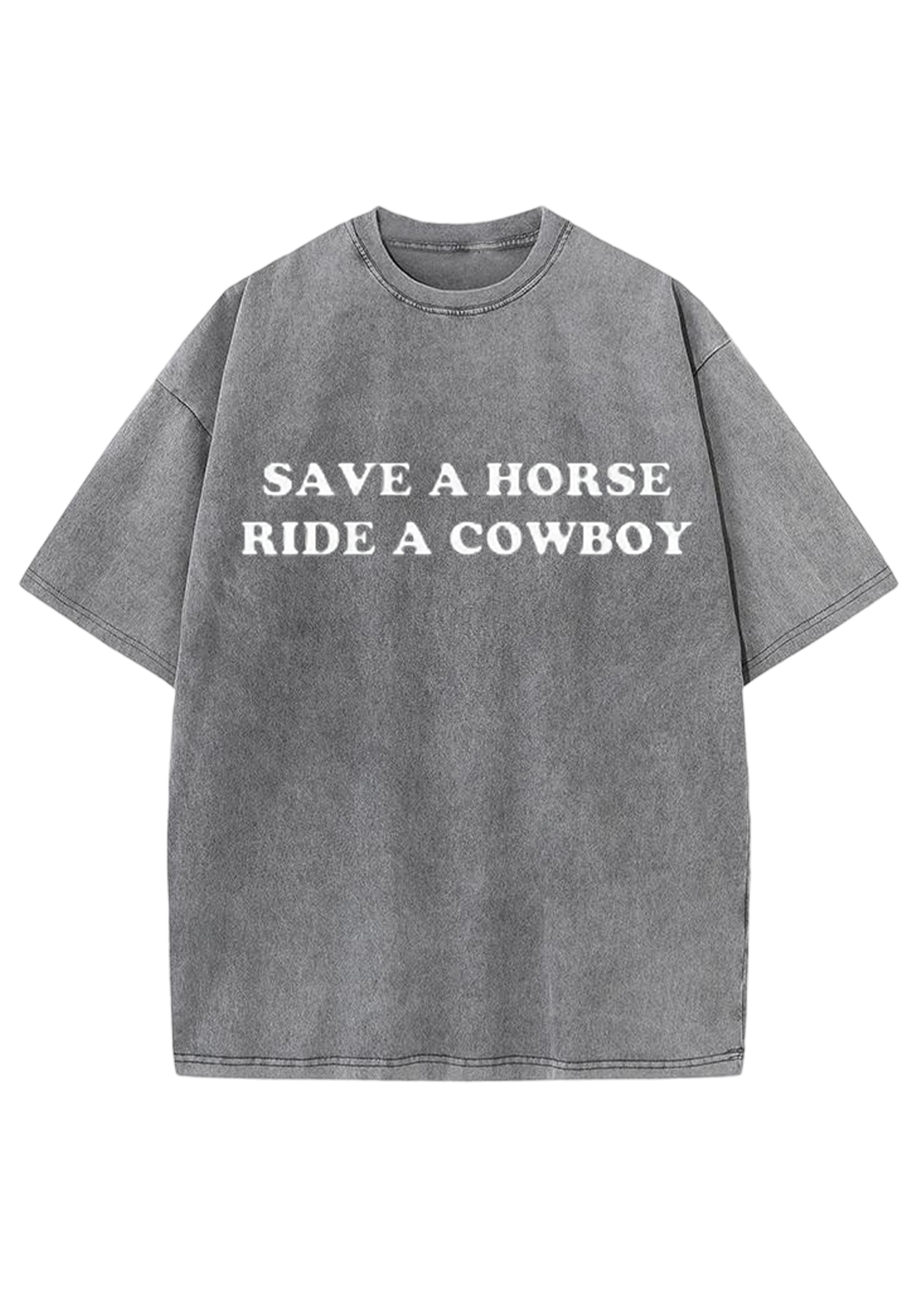 Save A Horse Ride A Cowboy Y2K Washed Tee