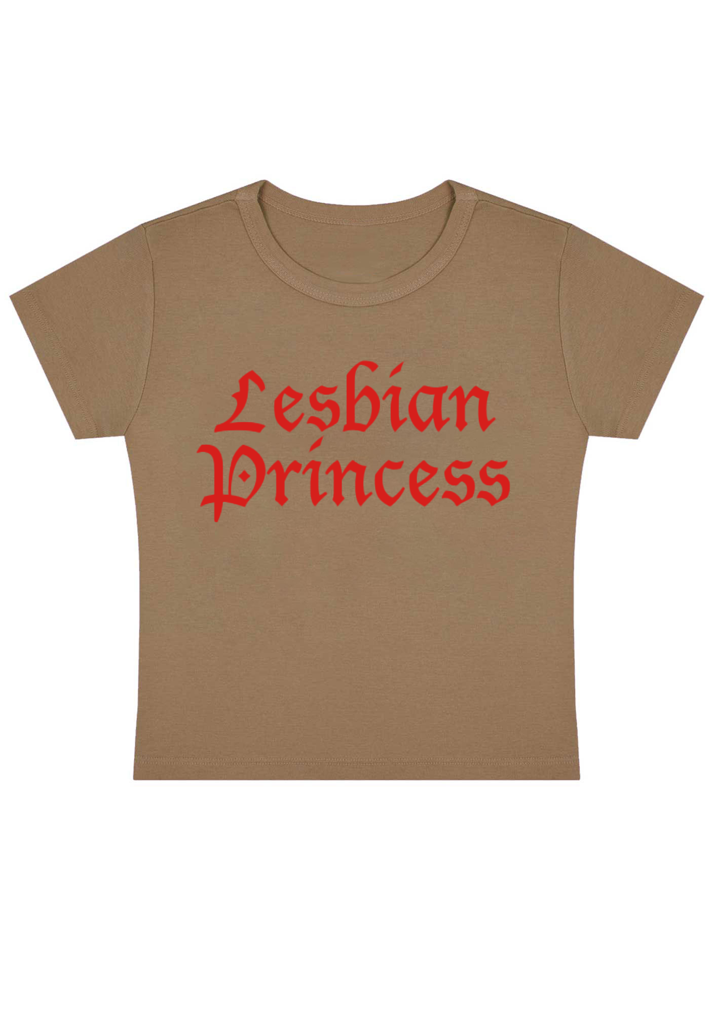 Lesbian Princess Y2K Baby Tee