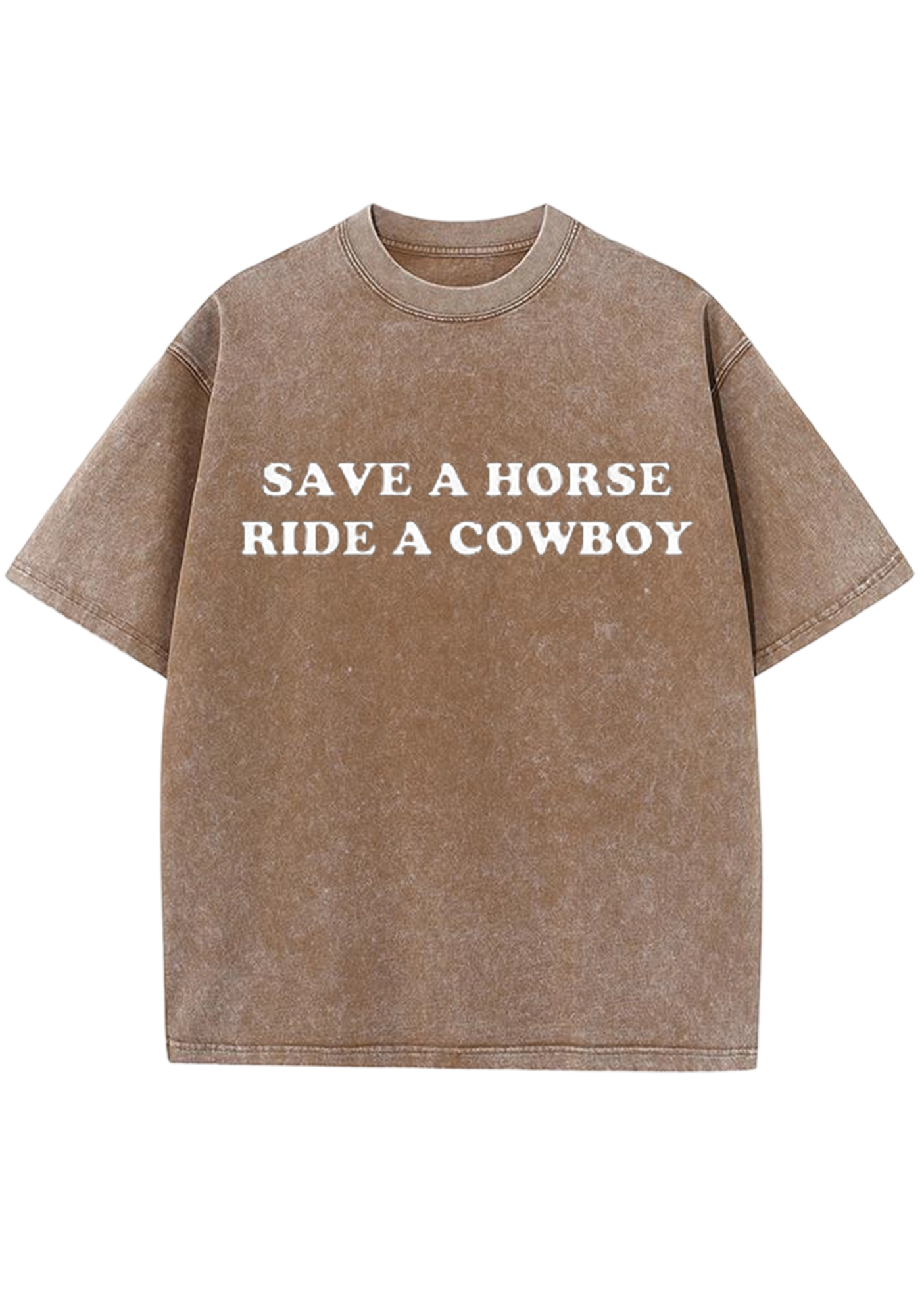 Save A Horse Ride A Cowboy Y2K Washed Tee