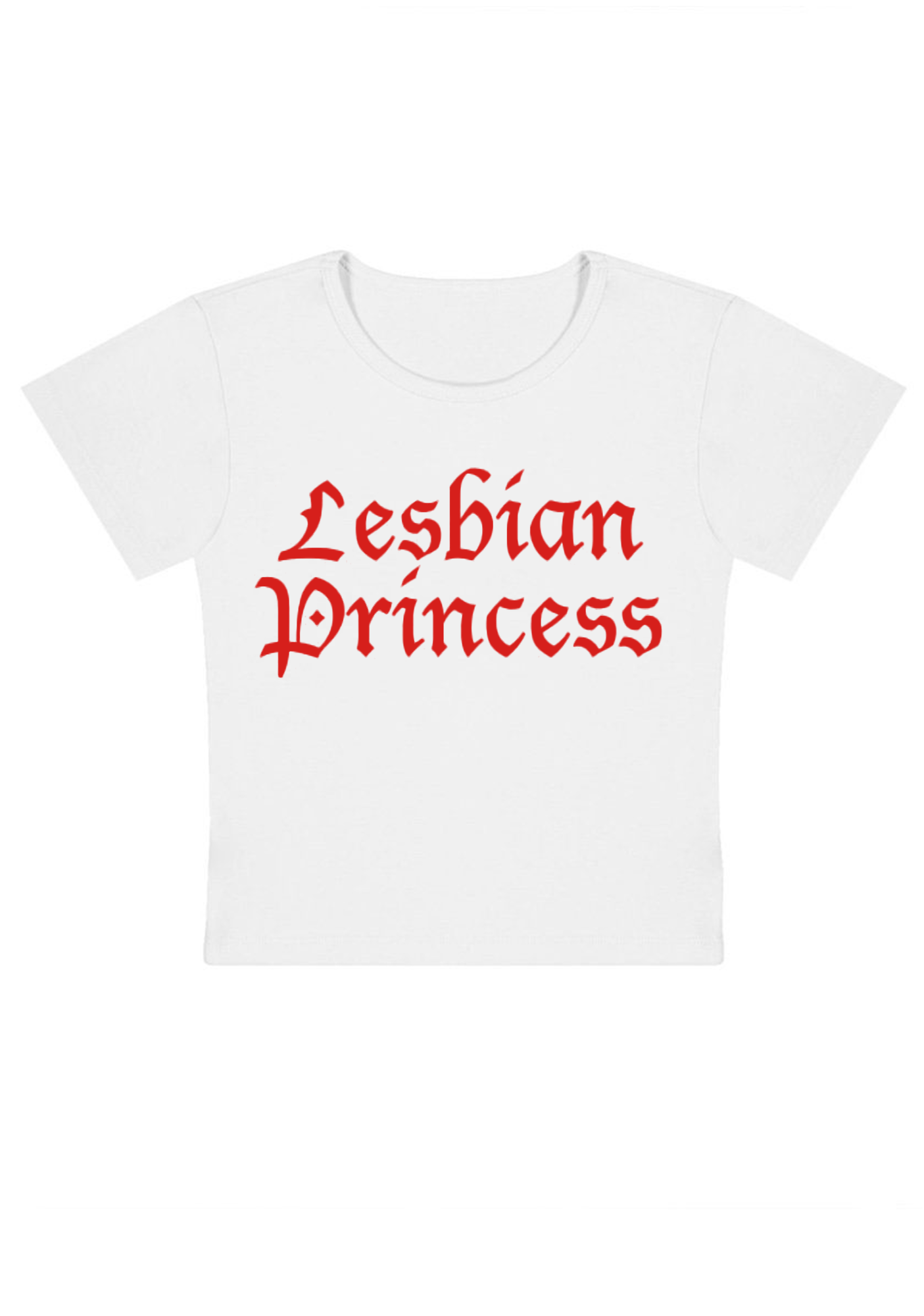 Lesbian Princess Y2K Baby Tee