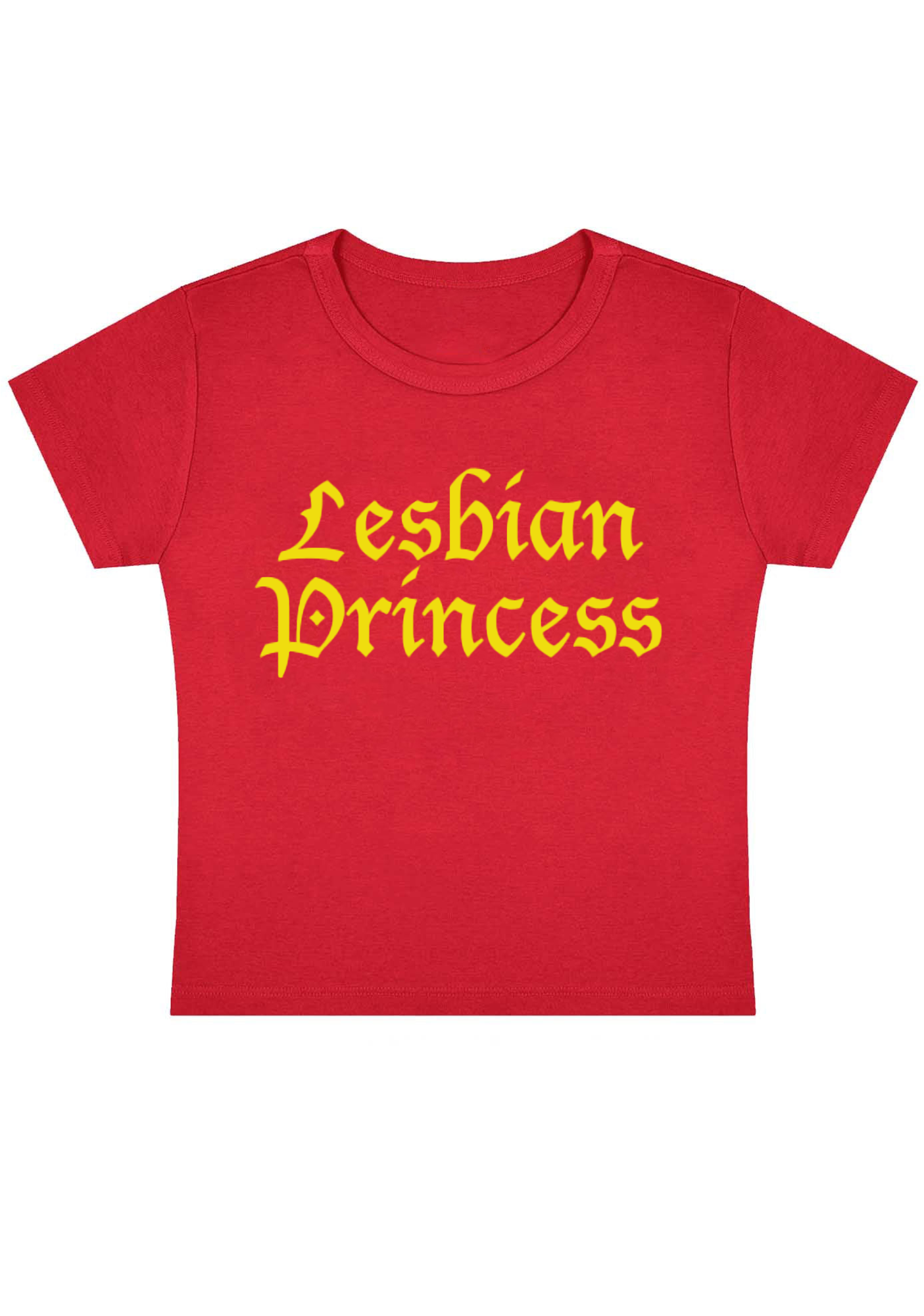 Lesbian Princess Y2K Baby Tee