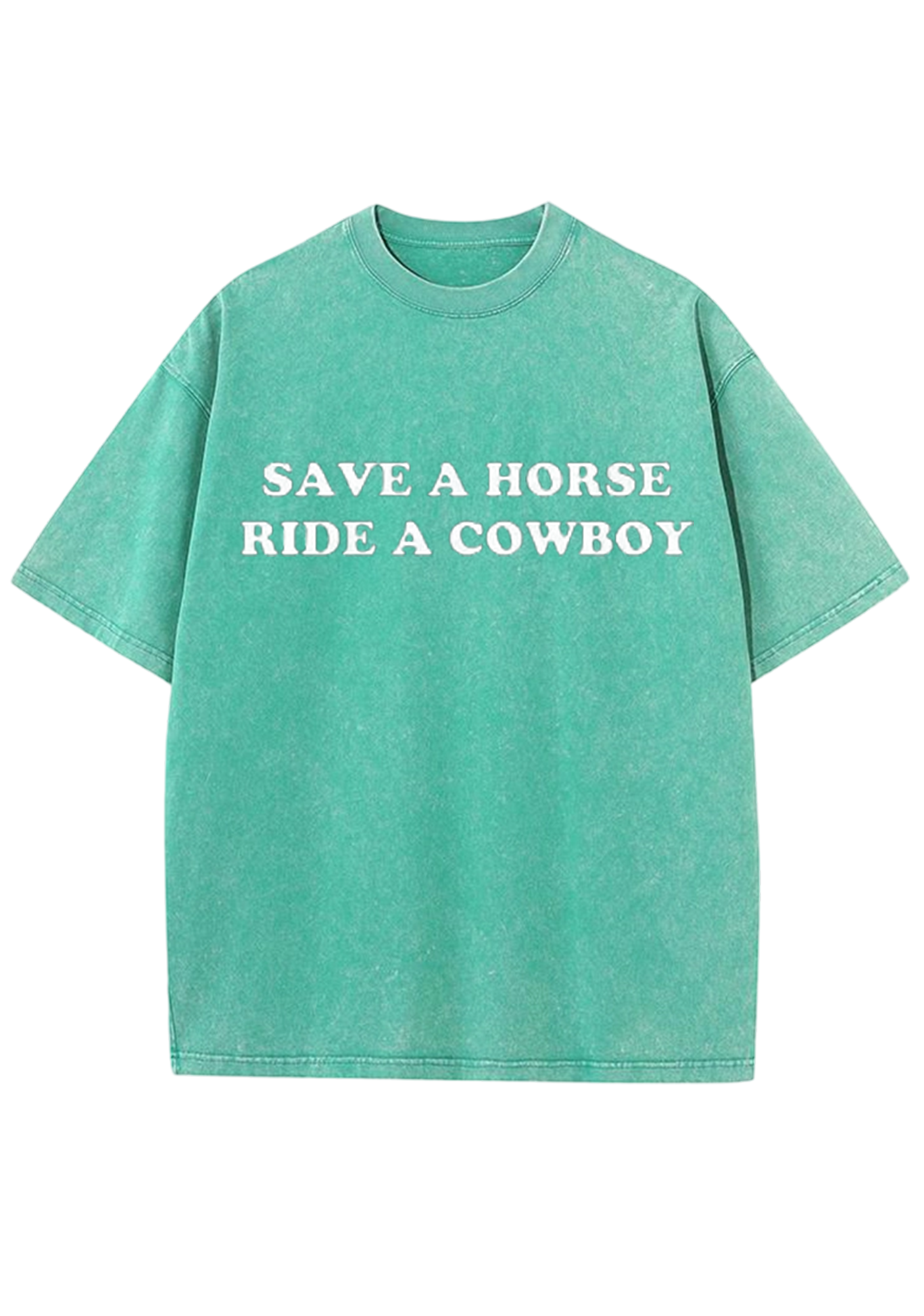 Save A Horse Ride A Cowboy Y2K Washed Tee