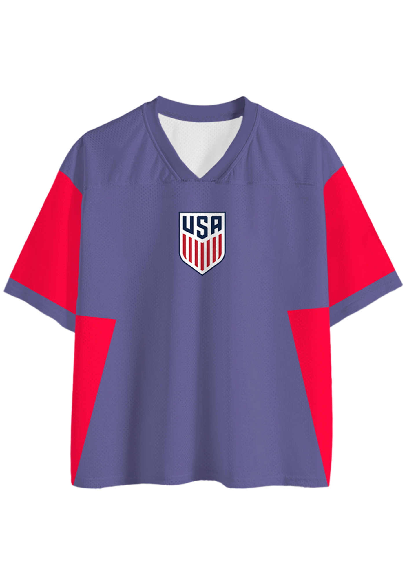 USA Color Block Patriotic Mesh Jersey Shirts