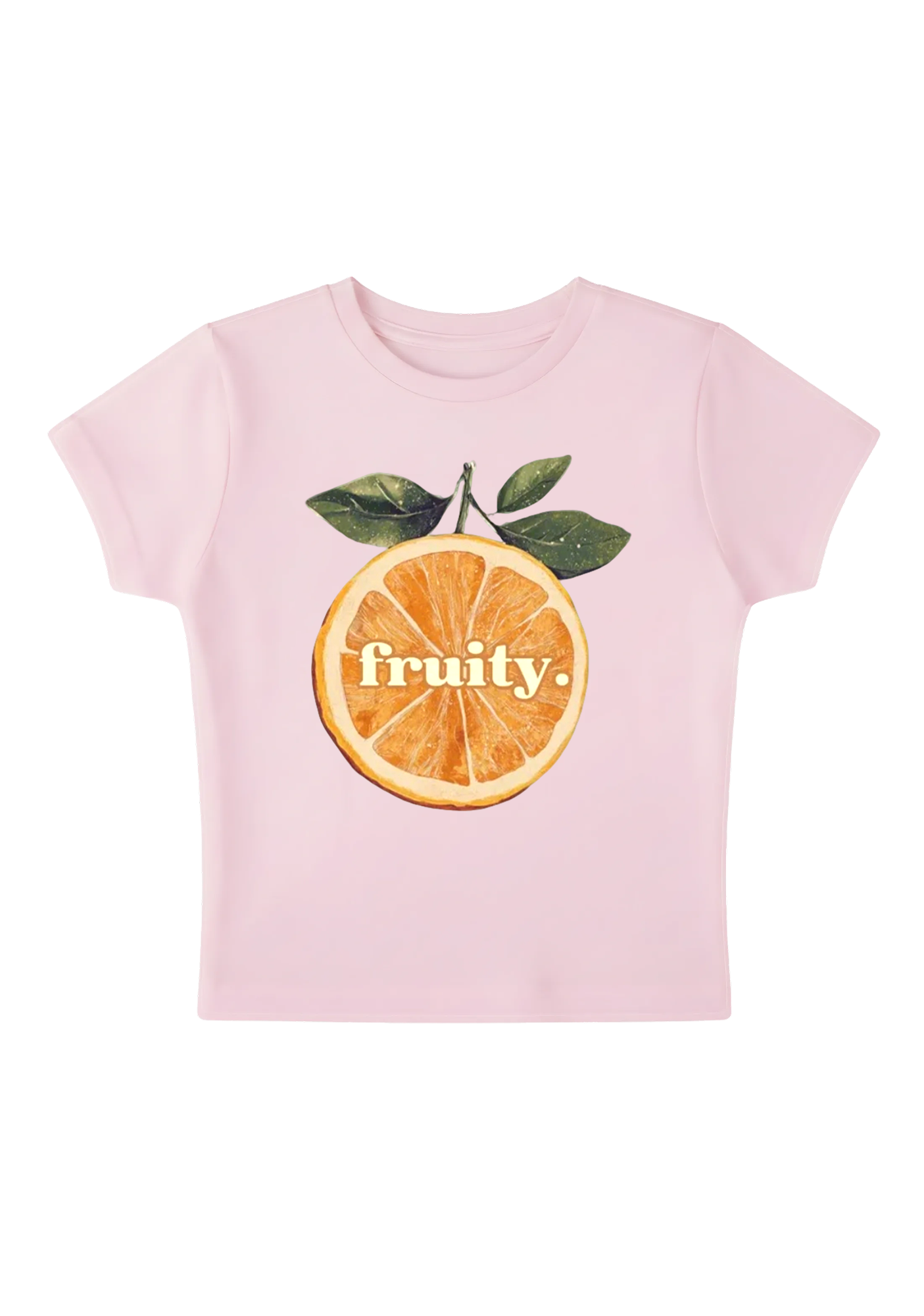 Fruity Pride Orange Y2K Baby Tee