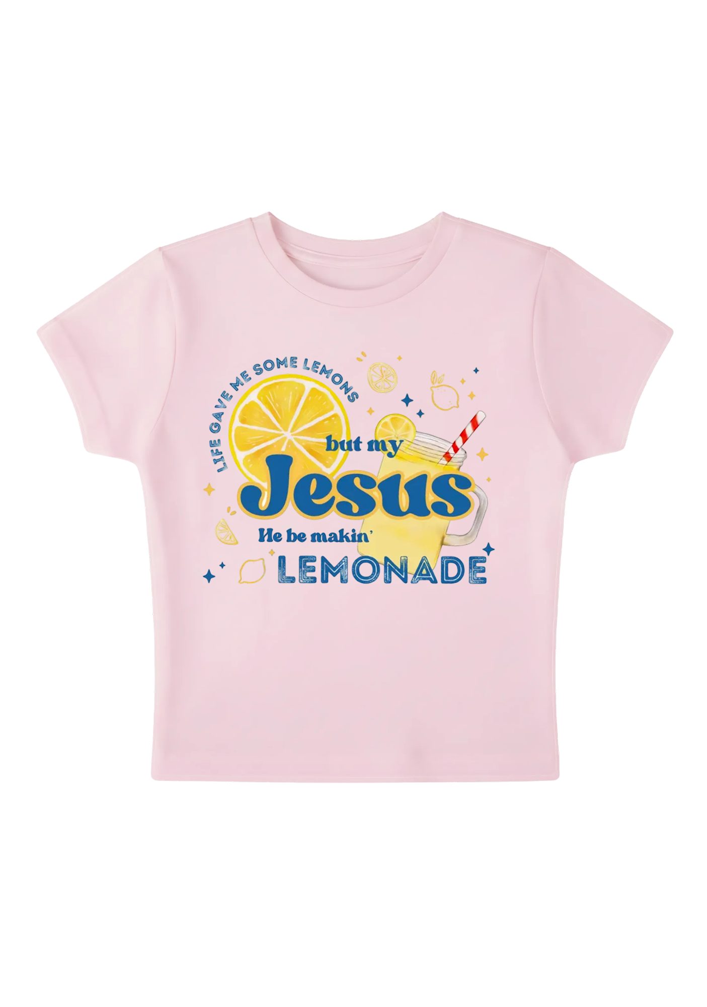But My Jesus He Be Makin Y2K Baby Tee