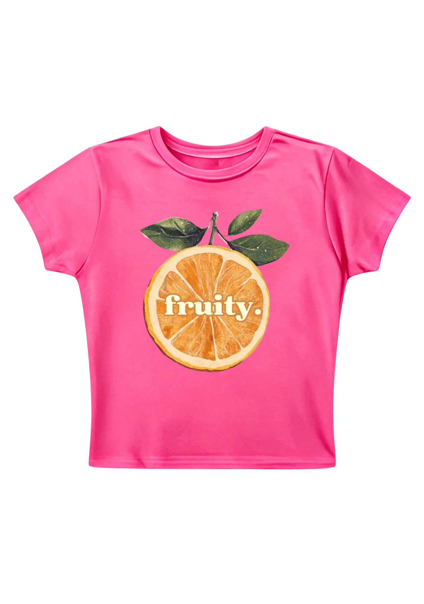 Fruity Pride Orange Y2K Baby Tee