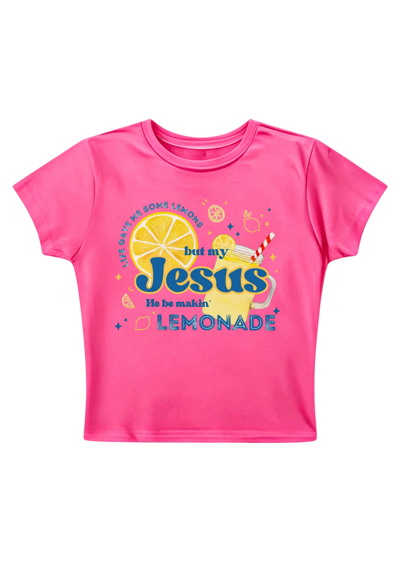 But My Jesus He Be Makin Y2K Baby Tee