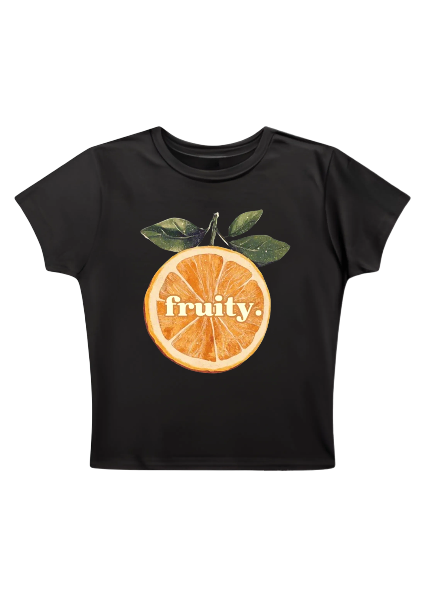 Fruity Pride Orange Y2K Baby Tee
