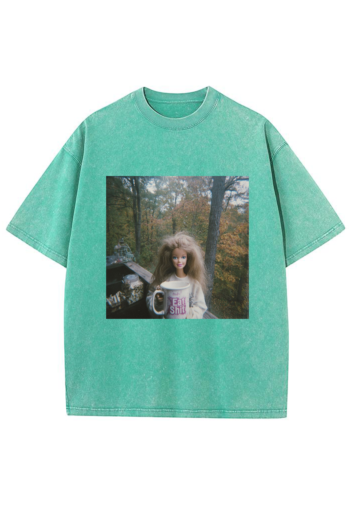 Rude Retro Barbie Forest Y2K Washed Tee