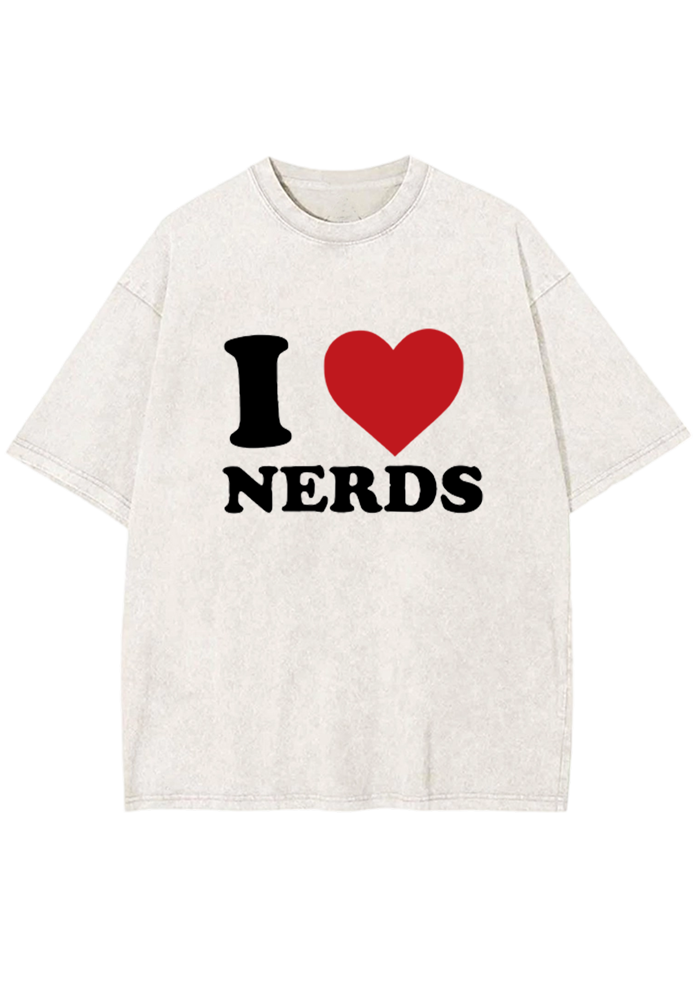 I Love Nerds Y2K Washed Tee