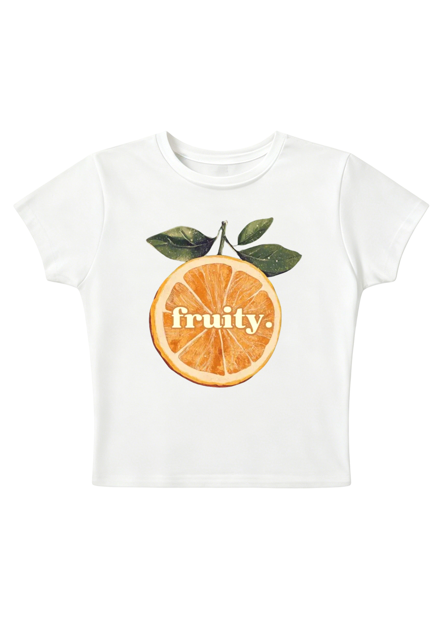 Fruity Pride Orange Y2K Baby Tee