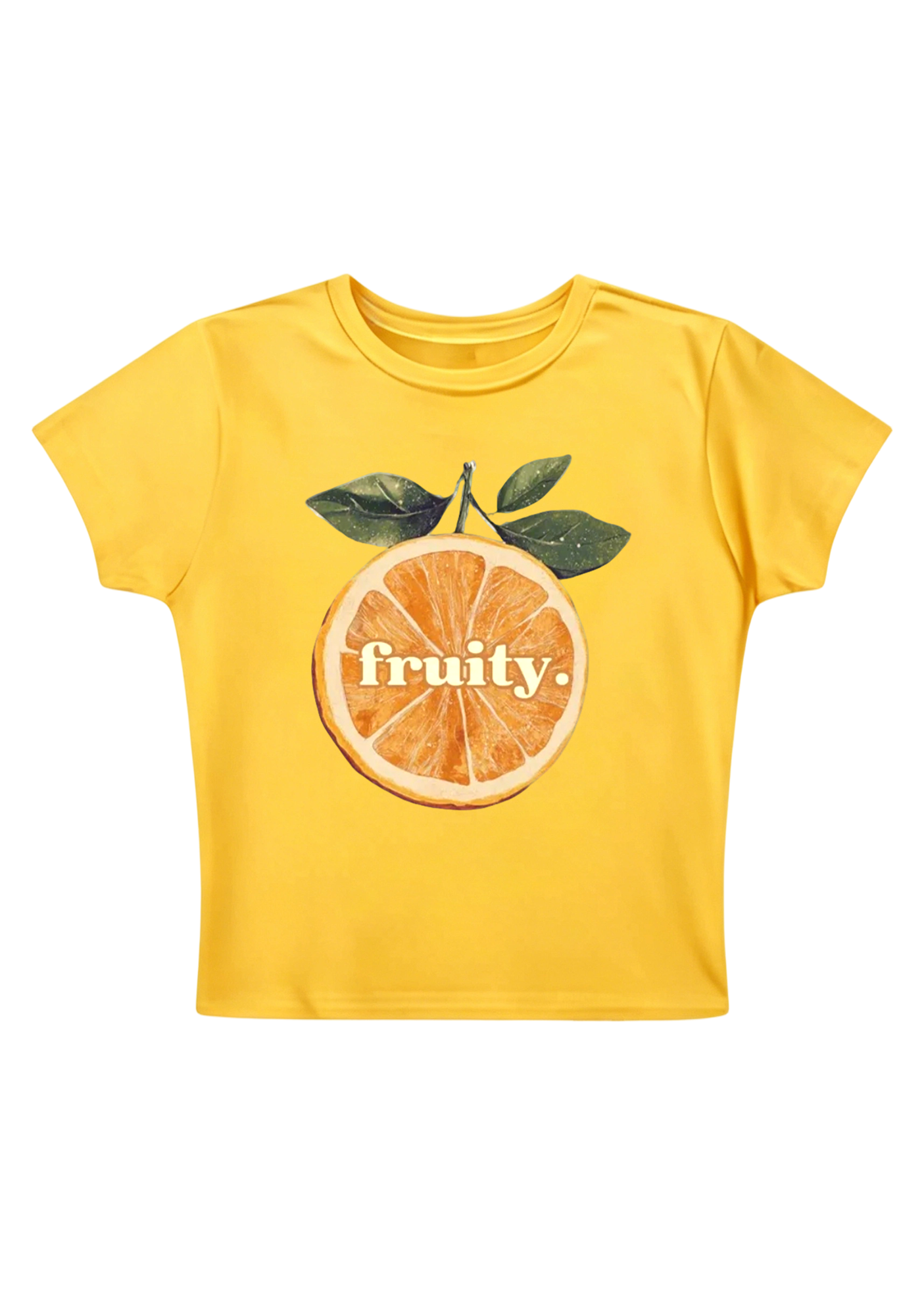 Fruity Pride Orange Y2K Baby Tee