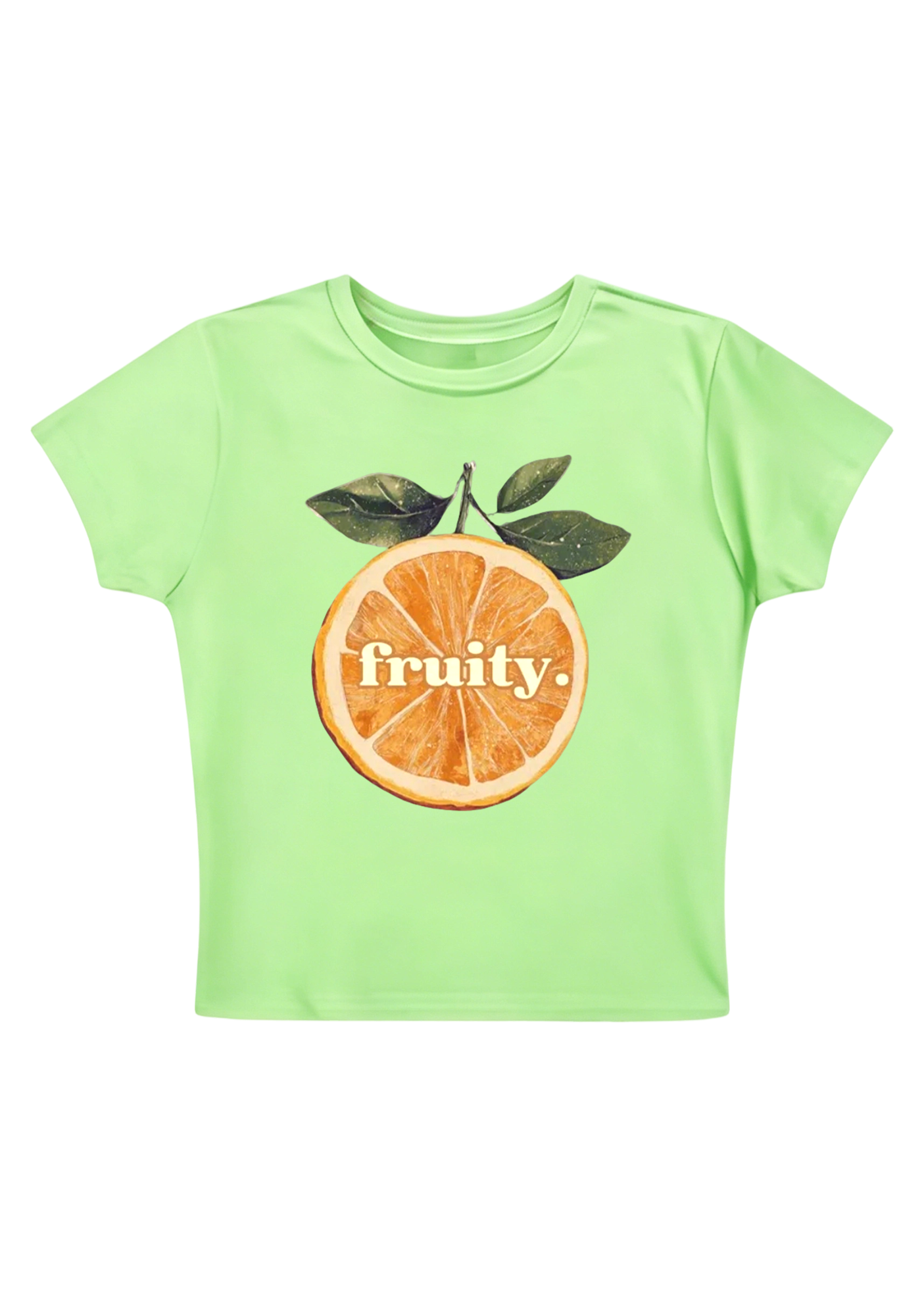 Fruity Pride Orange Y2K Baby Tee