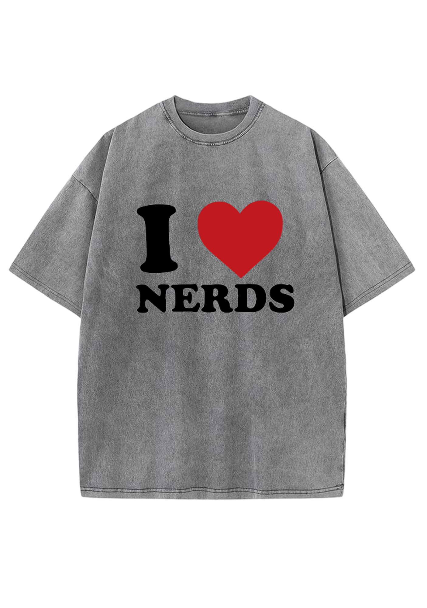 I Love Nerds Y2K Washed Tee
