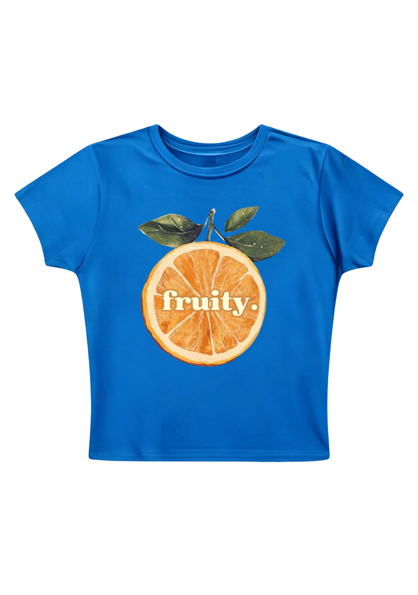 Fruity Pride Orange Y2K Baby Tee
