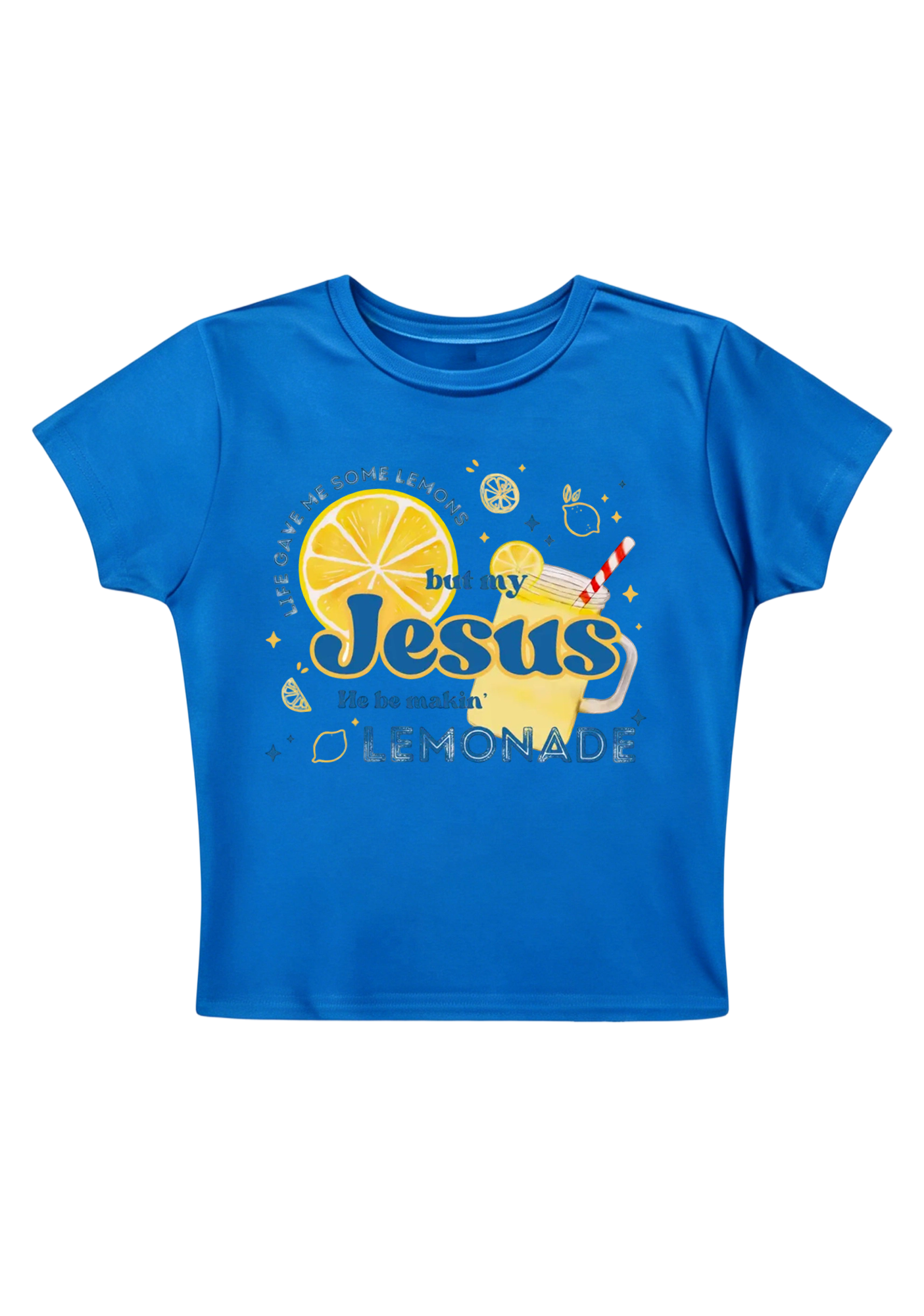 But My Jesus He Be Makin Y2K Baby Tee