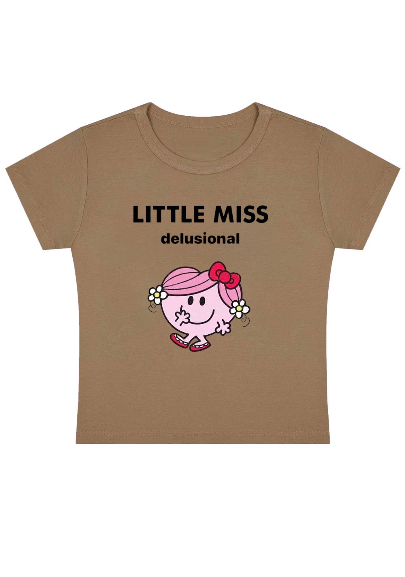 Little Miss Delusional Y2K Baby Tee